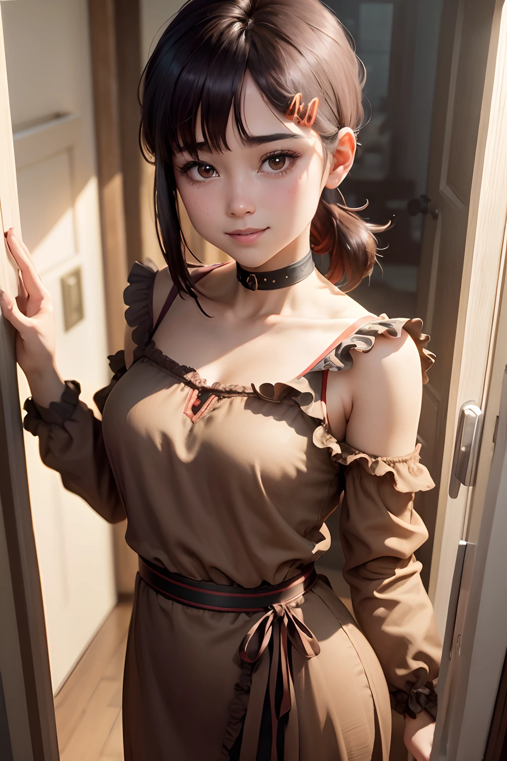 Ponytail girl loli，Expose a third of the chest --auto