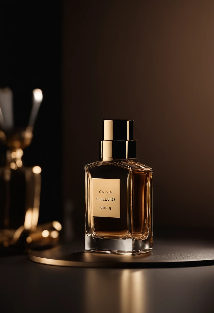A high quality, vertical promotional image for the luxury perfume brand Seletos Parfum, announcing the launch of their new collection of 27 fragrances inspired by high-end perfumes.
The image shows a sensual close up of an elegant woman. She has flawless skin, wavy brunette hair, and wears a low-cut black dress. Around her neck, a gold perfume pendant with the Seletos logo. In the soft background, out of focus, shelves with perfumes from the new collection in sleek, minimalist and elegant black bottles.
The composition conveys luxury, sensuality and sophistication. The color palette is black, gold and nude. Clean typography for the text "Irresistible Novelties" at the top and "Seletos Parfum" smaller at the bottom.
The lighting is soft and intimate. Professional quality, sharp focus on the foreground. Digital painting with subtle brush strokes in advertising style.