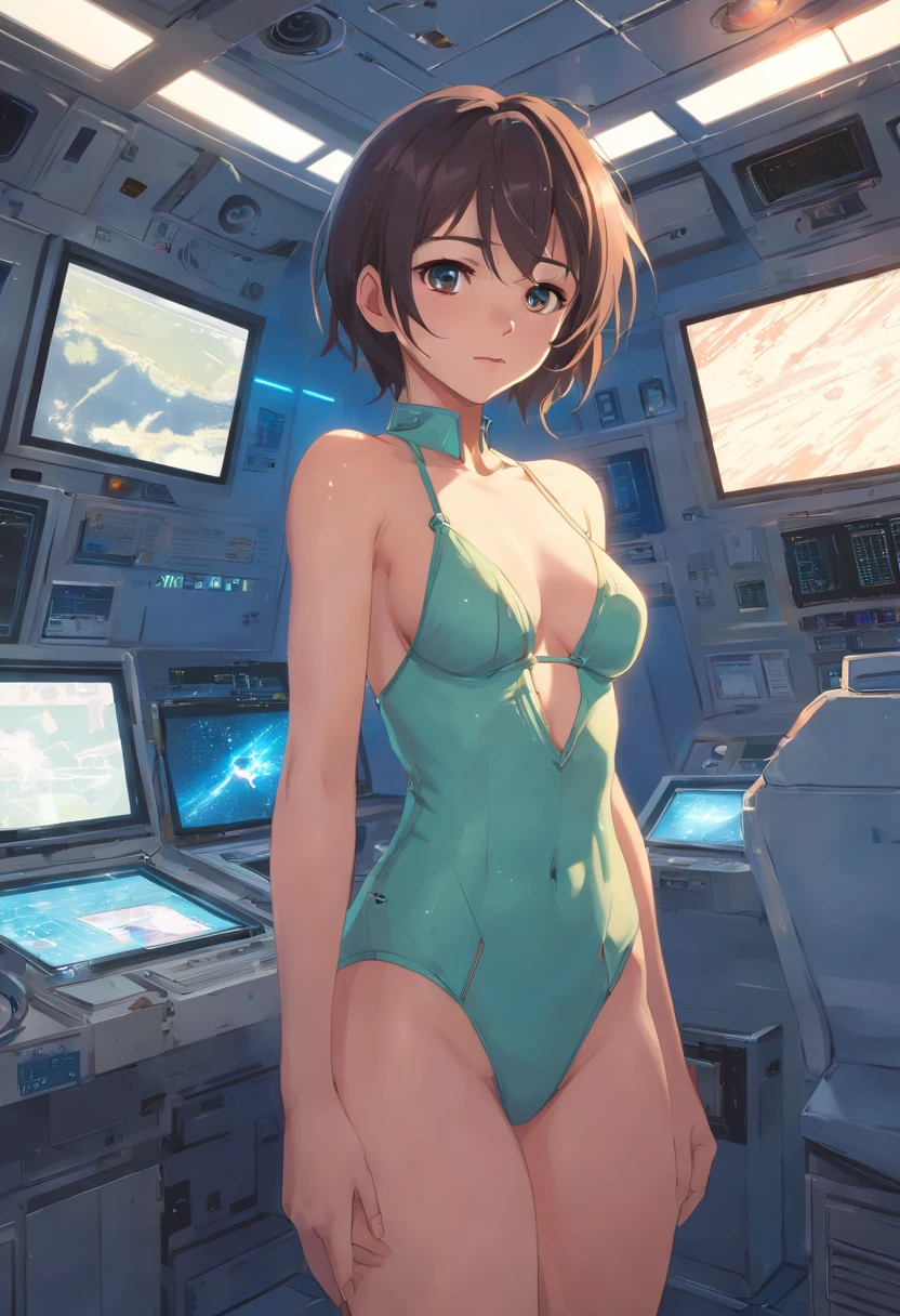 ((She is sexy and sensual)), She is wearing a rotten and torn clothes as an astronaut, she is in an interplanetary hospital in the outer space, She is looking at you, she's drooling, she's crazy, she's crazy, Masterpiece, better quality, clear focus, dynamic pose, cinematic lighting, Hyper Detailed Ultra Sharp, ((((((((idne))))), (((intricate))))), UltraRealistic, Dynamic, Smooth, Sharp Focus, Illustration, 8K, MuCoi, NSFW, (NSFW:1.5)