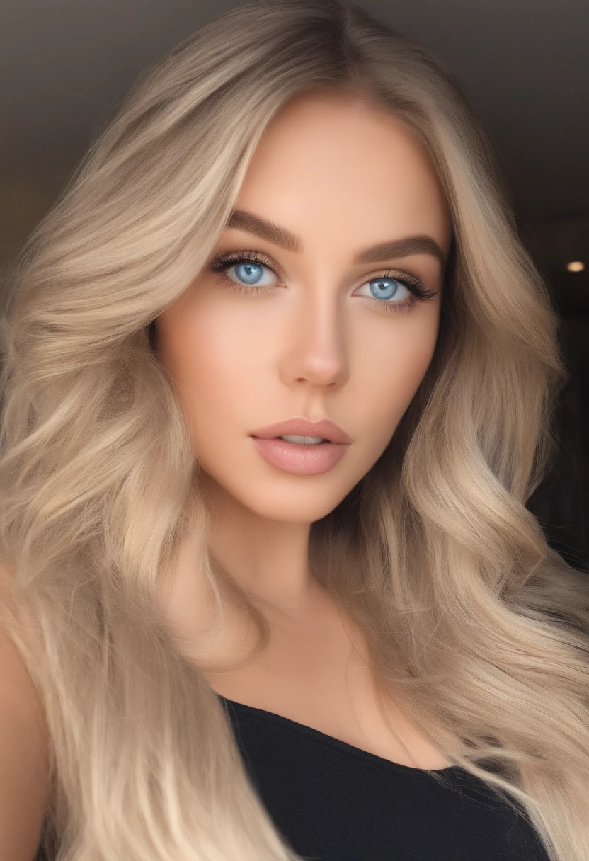 A 27-year-old blonde woman with light blue eyes and brown skin., , maryms, Mejor calidad, (belleza), obra maestra, 1人の女の子, rendering in physics, ultra-high-resolution, cintura estrecha, flaco, ojos grandes, piernas grandes, largas (small ), ojos hinchados, noche, (ciudad lluviosa), brillante, frente al espectador, postura de lucha, (close fist), firme,