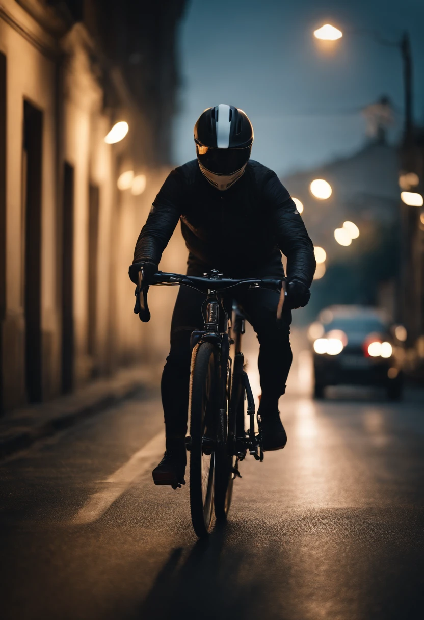 Portrait of a bike rider