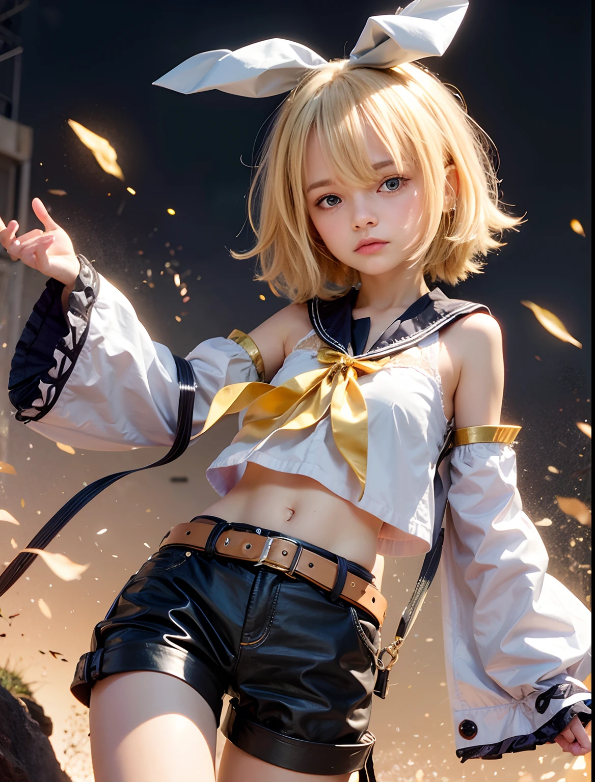Garota, blond hair, blue eyes, sad face, HD, 4K, alta qualidade