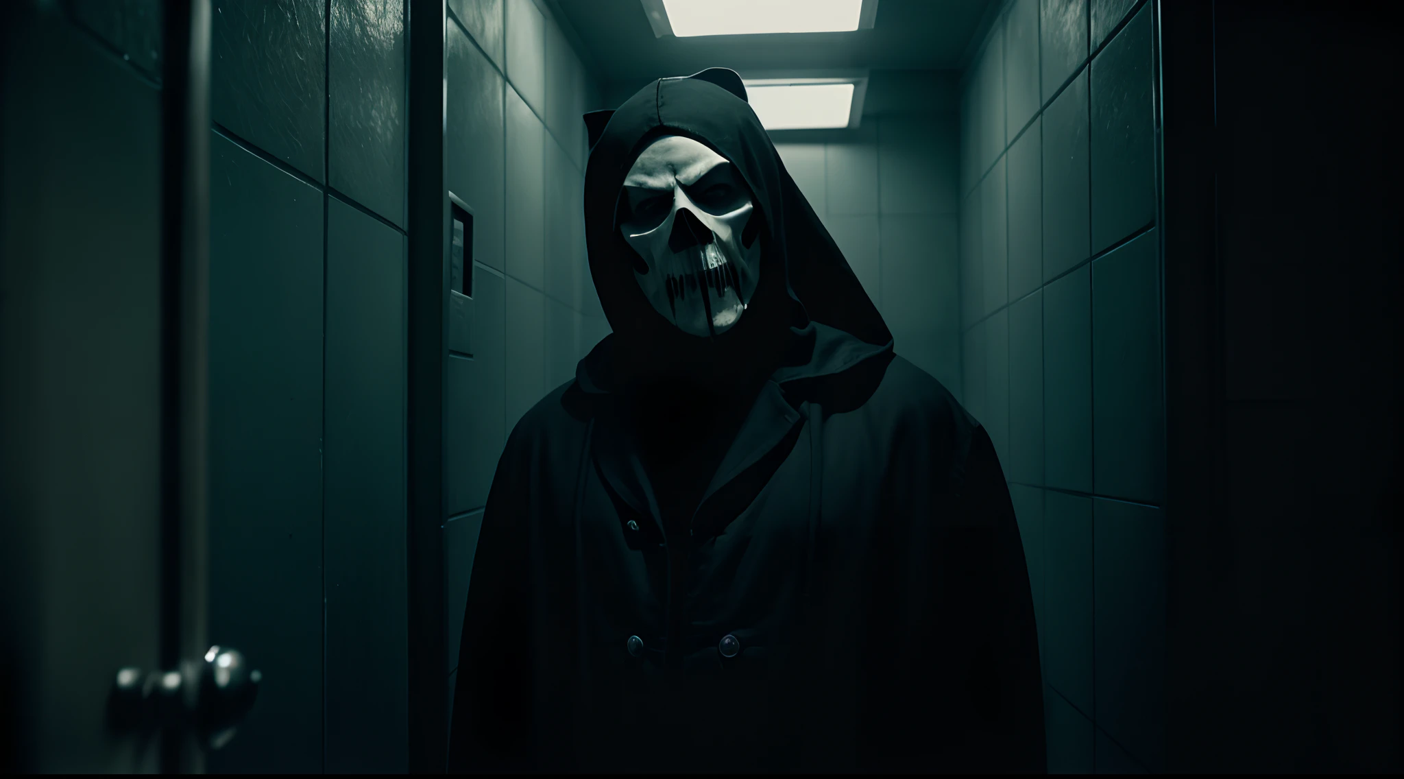 /imagine prompt: color photo of "Ghostface serial killer restrained in a cell, eyes wild"
, a chilling and unsettling sight, the infamous Ghostface mask now a haunting presence behind the prison bars, a malevolent energy emanating from the restrained figure, the eyes wild with a combination of rage and madness, a glimpse into the darkness of a disturbed mind, the cold steel of the cell contrasting with the intensity of the killer's gaze, a scene straight out of a psychological thriller, a moment frozen in a macabre dance between fear and fascination, the dim light casting eerie shadows on the walls, a palpable sense of danger lingering in the air, the restraints a reminder of the chaos that lies within, a haunting portrait of a twisted soul, the world holding its breath in the presence of pure evil, the silence broken only by the echoes of past horrors.
camera settings: Sony A7S II, Kodak T-Max 400 film, Sony FE 85mm f/1.4 lens, low-key lighting to enhance the sinister atmosphere, black and white to evoke a sense of darkness and intensity, shallow depth of field to focus on the eyes, a touch of grain to add texture and grit.
Directors: David Fincher, Darren Aronofsky, Lars von Trier
Cinematographers: Darius Khondji, Hoyte van Hoytema, Matthew Libatique
Photographers: Diane Arbus, Joel-Peter Witkin, Richard Avedon
Fashion Designers: Alexander McQueen, Rick Owens, Gareth Pugh
—c 10 —ar 2:3