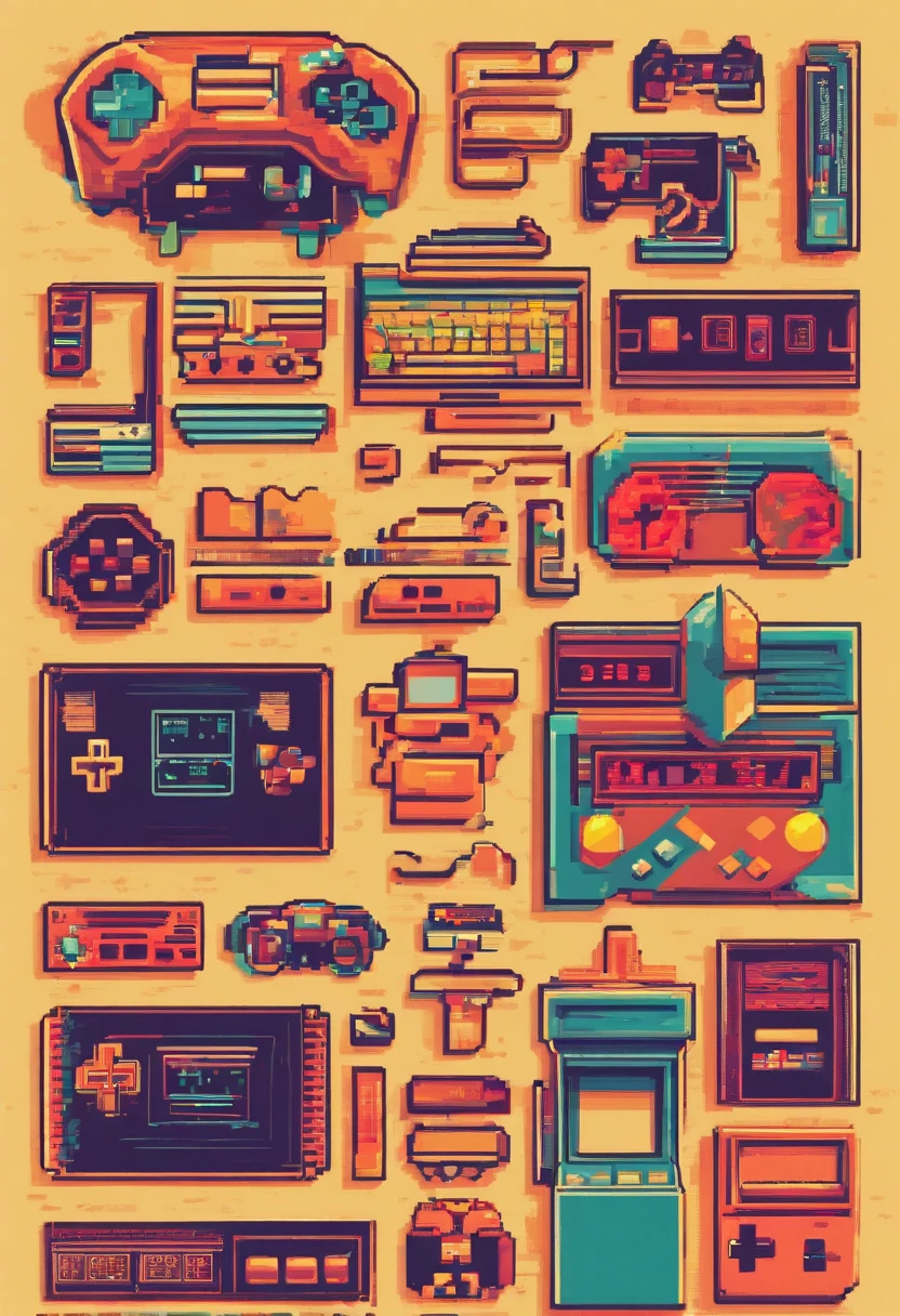 Retro style logo: A logo with retro elements, como uma fonte de arcade ou pixel art, combinado com um joystick ou controle de videogame. This would convey a nostalgic feel to classic games.
