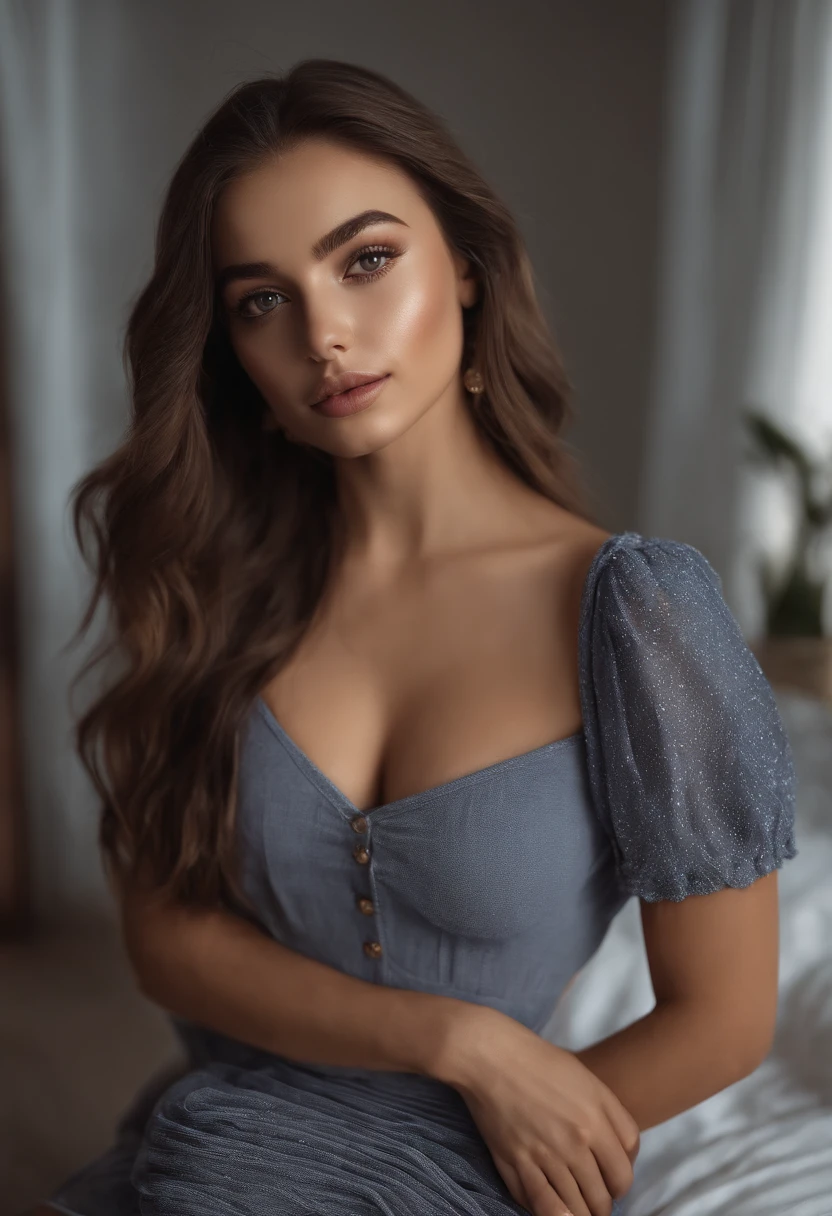 Génère moi la plus belle femme du monde avec une tenue de vache je veux que la femme porte des bijoux cela doit être similaire à un poste Instagram avec une qualité en 8k ultra réaliste avec le plus de détails et de beauté possible et inimaginable je veux que se soit une œuvre d’art