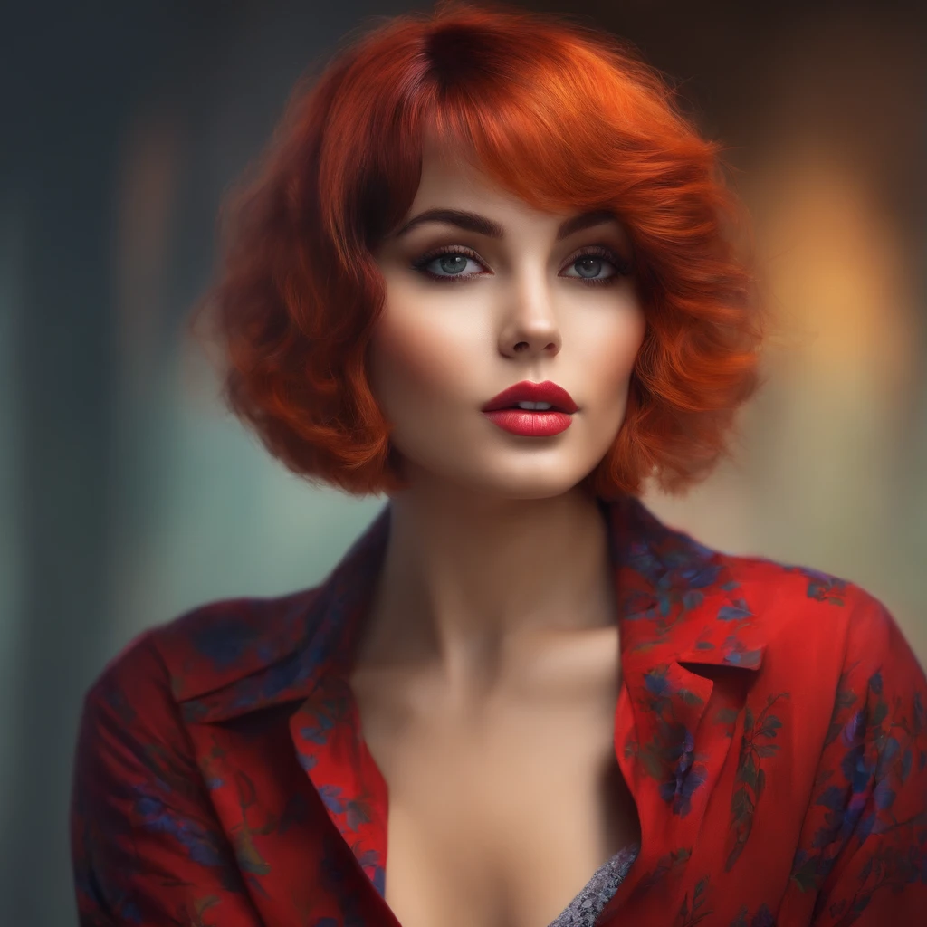 Girl with short hair