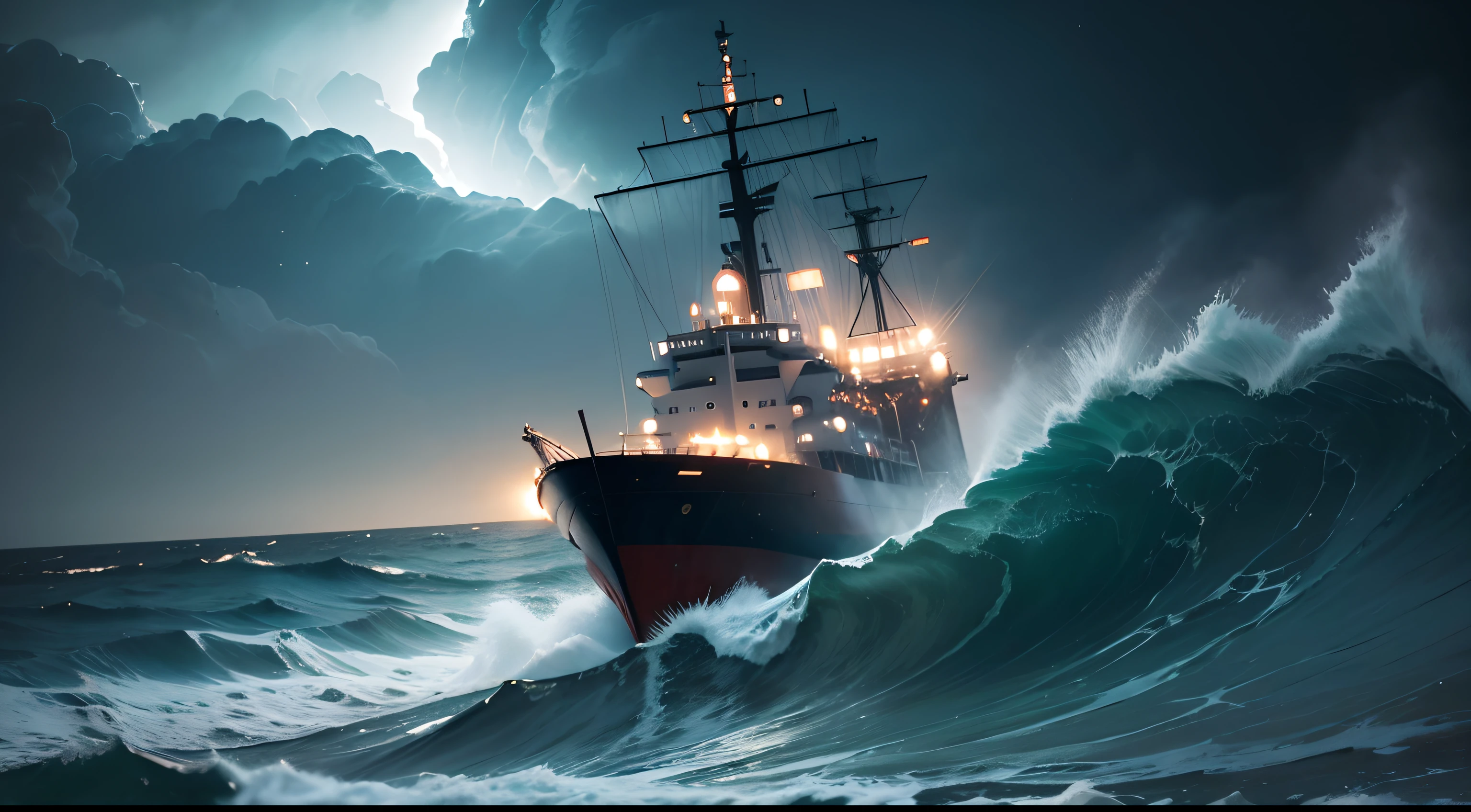 a dark and stormy night in the Atlantic Ocean. A cargo ship with animals from a zoo was adrift, being thrown into the air by the waves.
Studio
Type
luxurious