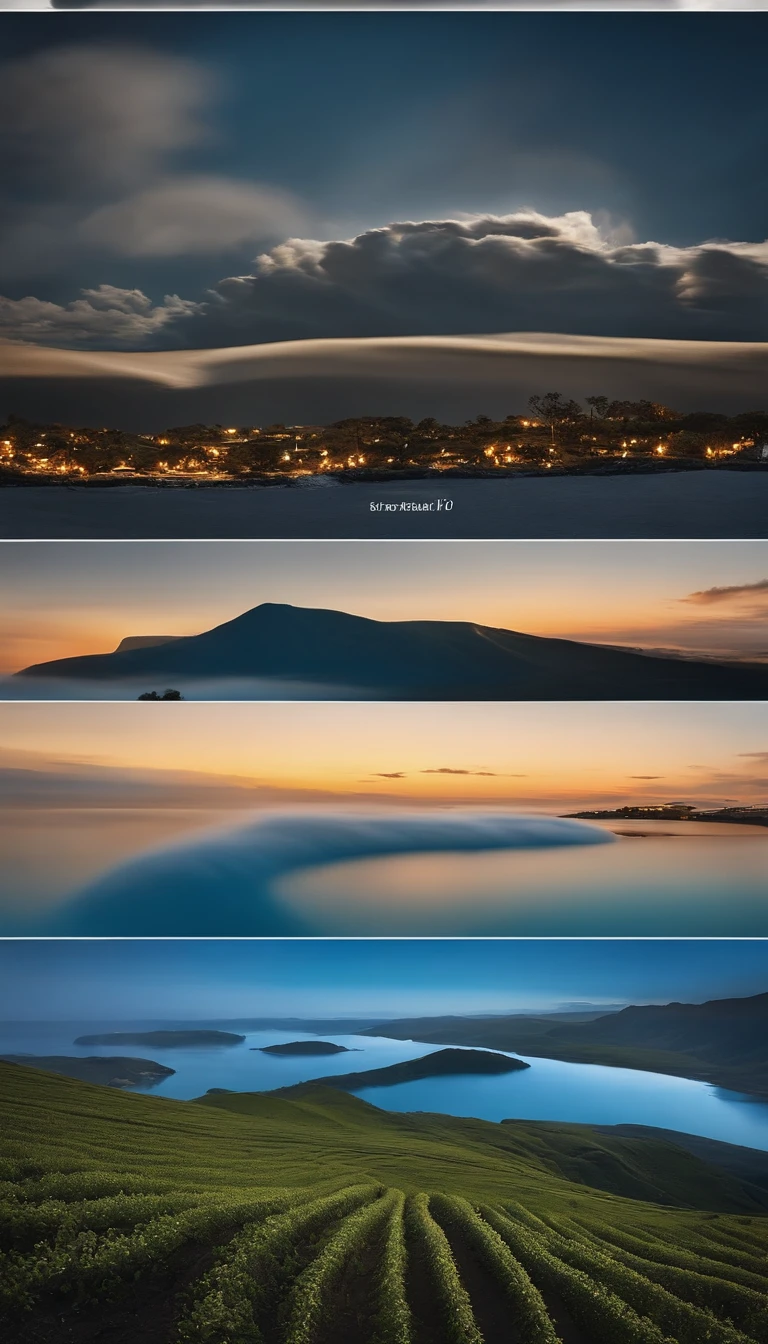 Paisagens fotorrealistas simbolizando o crescimento empreendedor. Imagine estradas sinuosas, trilhas ramificadas, ou campos extensos. Cor com tons de azul claro (#ADD8E6), sky blue (#54C9E3), e toques de Ouro (#FFD700). Capture the depth and humor similar to Sebastião Salgado's images. Background options: dia (#FAFAFA) e Noite (#1C1C1E). Render with hyper-realistic effects using Cinema 4D with 4K resolution