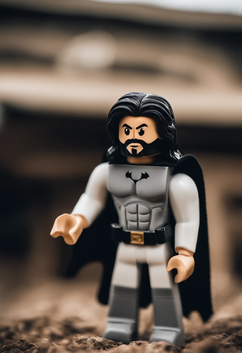 Jesus maromba puxando o planeta terra no supino com o Michael Jackson musculoso e o Batman musculoso o observando impressionados