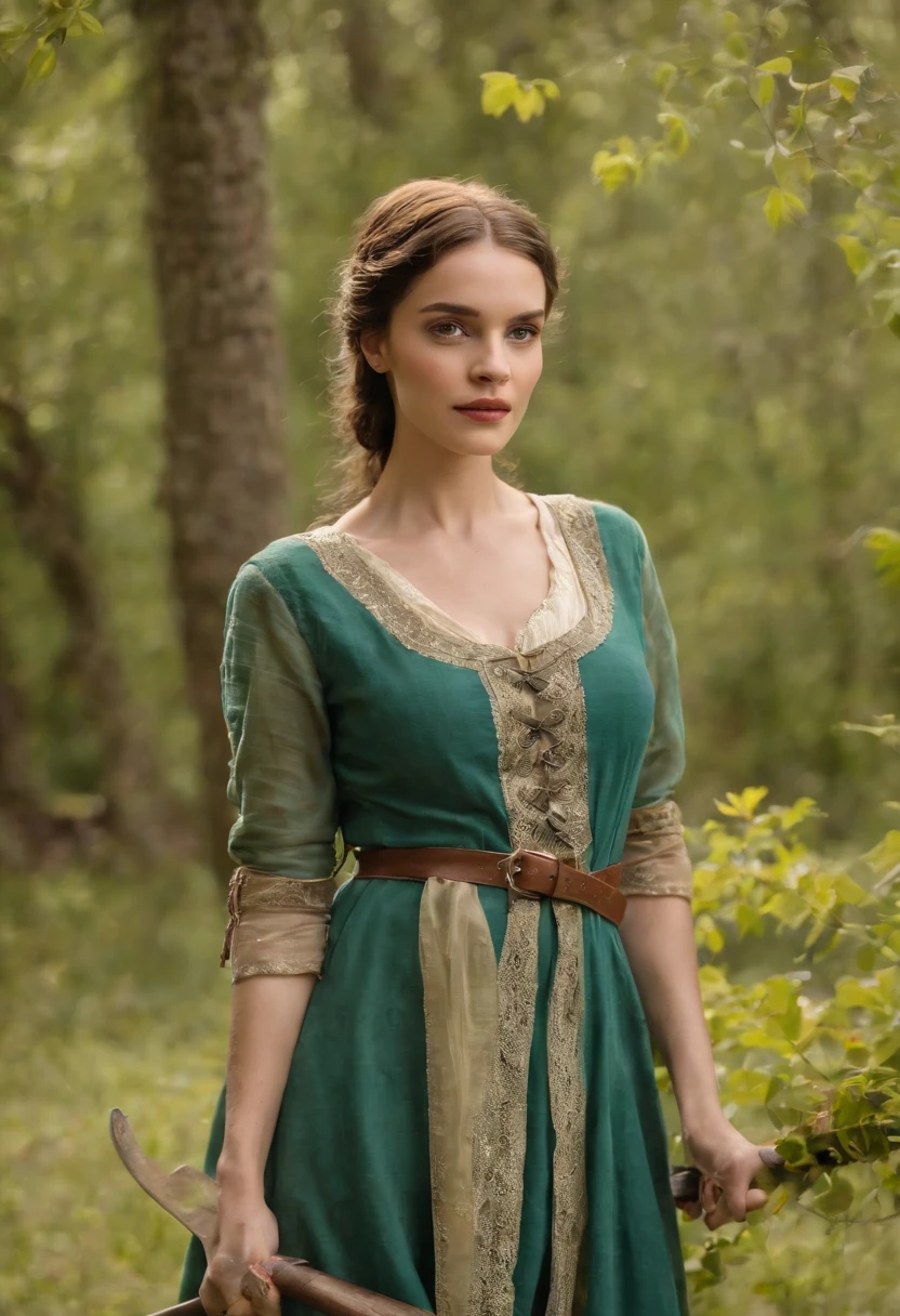 (((uma ferida avermelhada profunda atravessa sua bochecha esquerda))) tez justa, mulher em torno de 19 anos, cabelos brancos naturais, olhos verdes distintos, vestindo kohl, slender and graceful, Beautiful, luz de velas em um ambiente medieval, Ultra sharp focus, tiro realista, roupas femininas medievais, cores tetradicas (cicatriz:1.4)