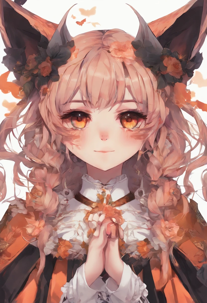 (best quality,4k,anime:1.2),anime-style,girl with cat ears,anime moe art style,vibrant colors,fluffy cat tails,delicate features,detailed hair,expressive eyes,sparkling highlights,Japanese aesthetic,adorable pose,masterpiece:1.1, Anime girl with cat ears and black horns ,Anime-Stil 4 K, Anime Moe Kunststil, Anime girl with cat ears, Eine Zeichnung einer Frau in einer Schwarzen Robe, knallharte Pose, Schurkin, cat girl, Anthropomorpher Katzen-Ninja, Weibliche Protagonistin, There is an image of a woman with horns on her head, ((Aristokratenrobe tragen)), Rotes Gewand, dunkle, richly decorated royal robes, Blutrotes Gewand, Orange Augen, Full-body long coat in black and red, Close-up of a figure with horns and bow, demoness, Portrait of a Gothic Cat Girl, demon girl, Sukkubus, Chibi (Disambiguation, Anime Catgirl, demon, demon anime girl, demonenkatze, Portrait of a Demon Girl, Rote Haare, Orange Augen Farbe, mit Orangenen Augen, sweet, Niedlich, Niedliches Gesicht, Ernstes Gesicht, gapmoe yandere, Gapmoe Yandere Grimdark, Portrait of Gapmoe Yandere Grimdark, Yandere, Anime-Moe-Kunststil, Shikamimi, im Anime-Stil, Top quality, best quality, beauty and aesthetics: 1.2, sehr detailliert, Most Detailed, Schattierter Kunststil, Weibliche Protagonistin, als Anime-Charakter, Weiblich, Orange Augenfarbe, Nahaufnahme einer Karikatur einer Frau, smiling pose, sweet, Niedlich, Top quality, best quality, beauty and aesthetics: 1.2, sehr detailliert, Most Detailed, Semi-Realistic, Anime, anime girls, Graue Handschuhe, Detaillierter Hintergrund, Epischer Hintergrund, mit krallen