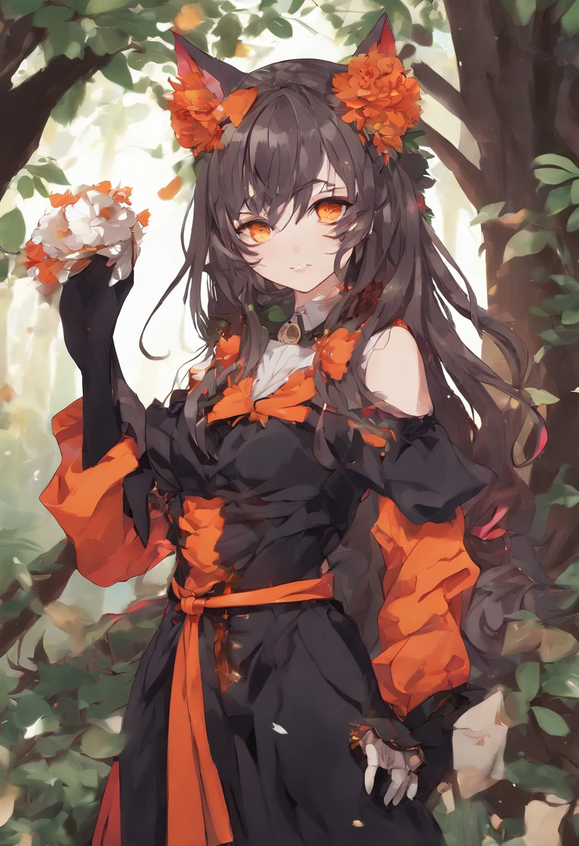 (best quality,4k,anime:1.2),anime-style,girl with cat ears,anime moe art style,vibrant colors,fluffy cat tails,delicate features,detailed hair,expressive eyes,sparkling highlights,Japanese aesthetic,adorable pose,masterpiece:1.1, Anime girl with cat ears and black horns ,Anime-Stil 4 K, Anime Moe Kunststil, Anime girl with cat ears, Eine Zeichnung einer Frau in einer Schwarzen Robe, knallharte Pose, Schurkin, cat girl, Anthropomorpher Katzen-Ninja, Weibliche Protagonistin, There is an image of a woman with horns on her head, ((Aristokratenrobe tragen)), Rotes Gewand, dunkle, richly decorated royal robes, Blutrotes Gewand, Orange Augen, Full-body long coat in black and red, Close-up of a figure with horns and bow, demoness, Portrait of a Gothic Cat Girl, demon girl, Sukkubus, Chibi (Disambiguation, Anime Catgirl, demon, demon anime girl, demonenkatze, Portrait of a Demon Girl, Rote Haare, Orange Augen Farbe, mit Orangenen Augen, sweet, Niedlich, Niedliches Gesicht, Ernstes Gesicht, gapmoe yandere, Gapmoe Yandere Grimdark, Portrait of Gapmoe Yandere Grimdark, Yandere, Anime-Moe-Kunststil, Shikamimi, im Anime-Stil, Top quality, best quality, beauty and aesthetics: 1.2, sehr detailliert, Most Detailed, Schattierter Kunststil, Weibliche Protagonistin, als Anime-Charakter, Weiblich, Orange Augenfarbe, Nahaufnahme einer Karikatur einer Frau, smiling pose, sweet, Niedlich, Top quality, best quality, beauty and aesthetics: 1.2, sehr detailliert, Most Detailed, Semi-Realistic, Anime, anime girls, Graue Handschuhe, Detaillierter Hintergrund, Epischer Hintergrund, mit krallen