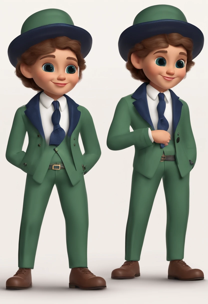 Garoto muito baixo, marrento, funny face, 17y, barba pequena castanha, cabelo desarrumado castanho, camisa vermelha, jaqueta verde, navy blue pants, dias atuais