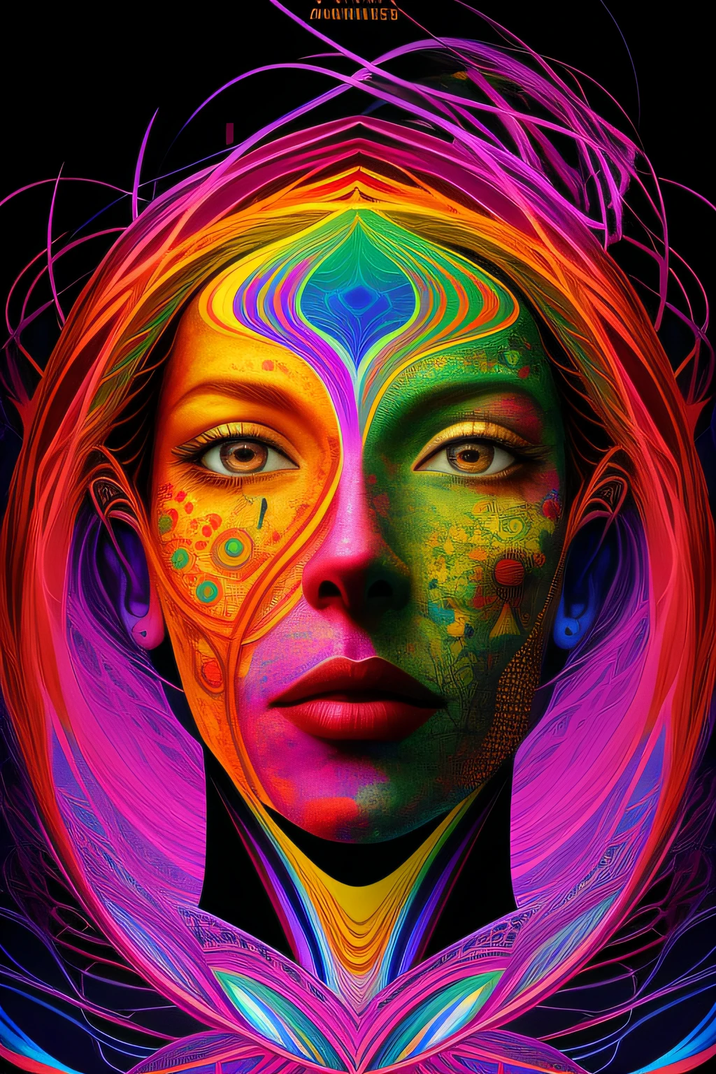 a painting of a giant head with many books, psychedelic surreal art, estilo dan mumford e alex grey, psychedelic illustration, hyper detailed visionary art, Hyper Visionary Art - Detailed, psychedelic artwork, surreal + altamente detalhado, arte digital altamente detalhada 4k, arte psytrance, Directed by: Justino Geraldo, arte digital detalhada 4K, Arte Trippy, Surreal psychedelic design, desenho camiseta