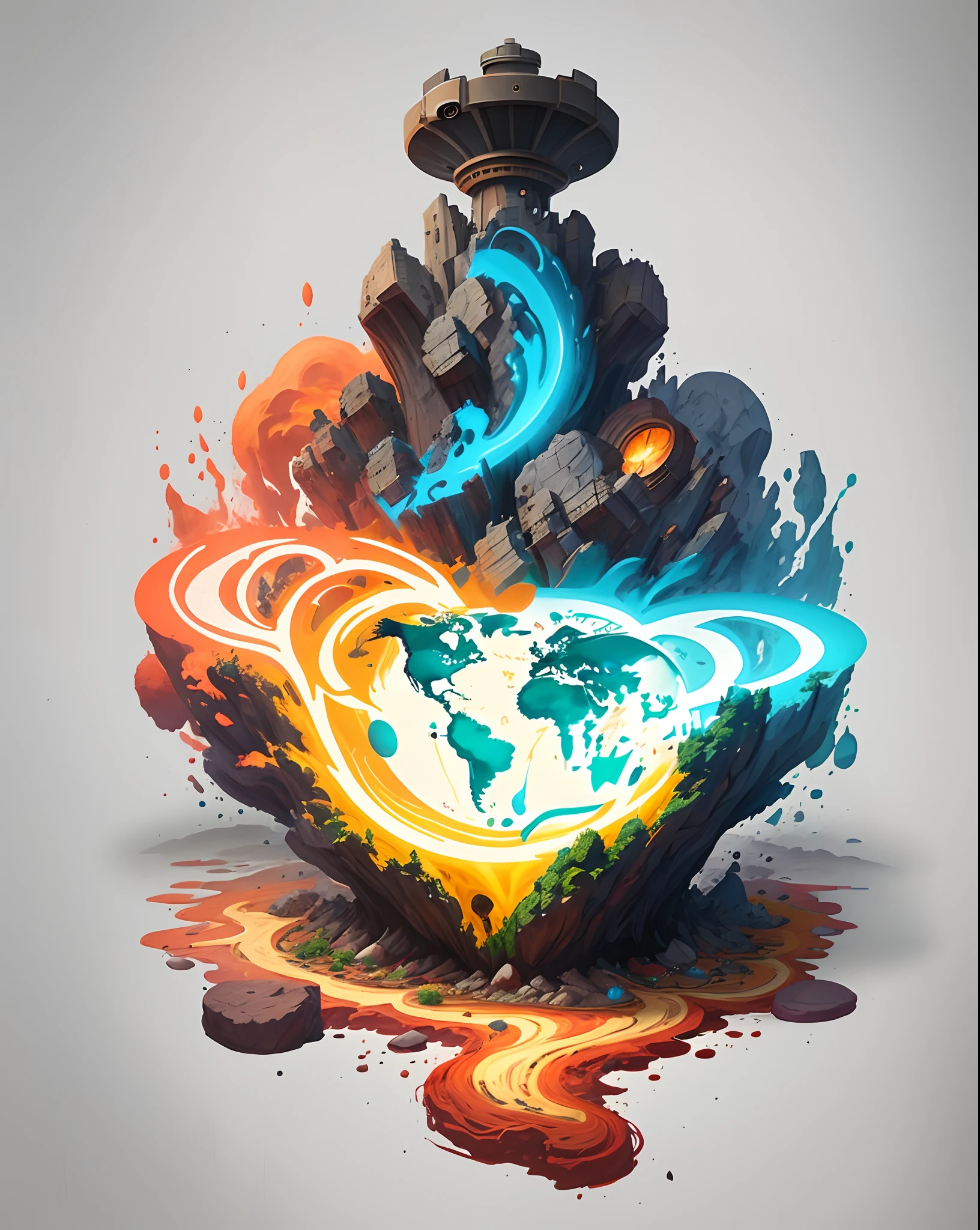 Design a logo for a YouTube channel dedicated to world curiosities. The channel covers varied topics, such as geography, history, science and global culture. The logo should convey a sense of discovery, curiosity and global diversity.”