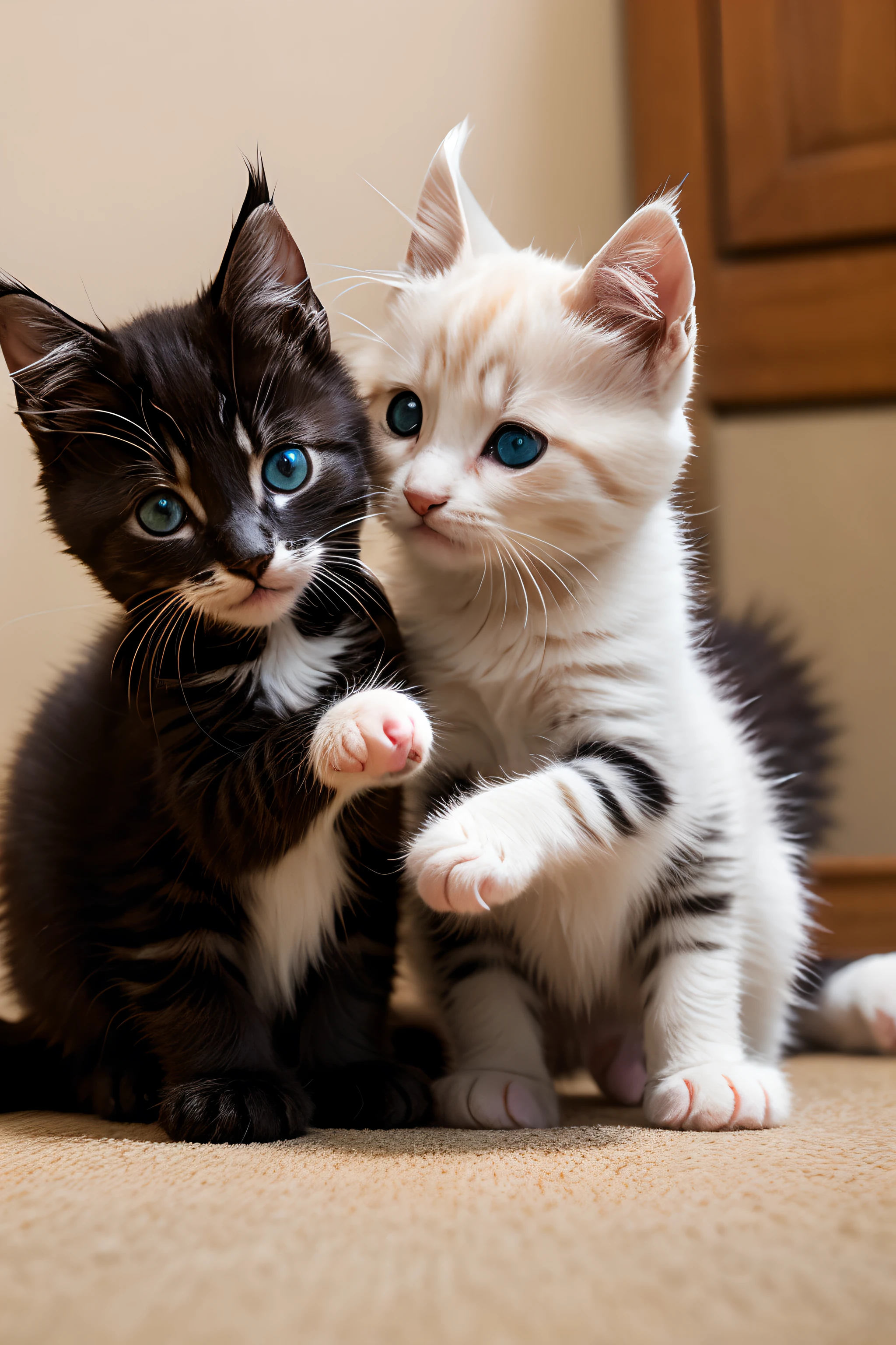 Kittens playing