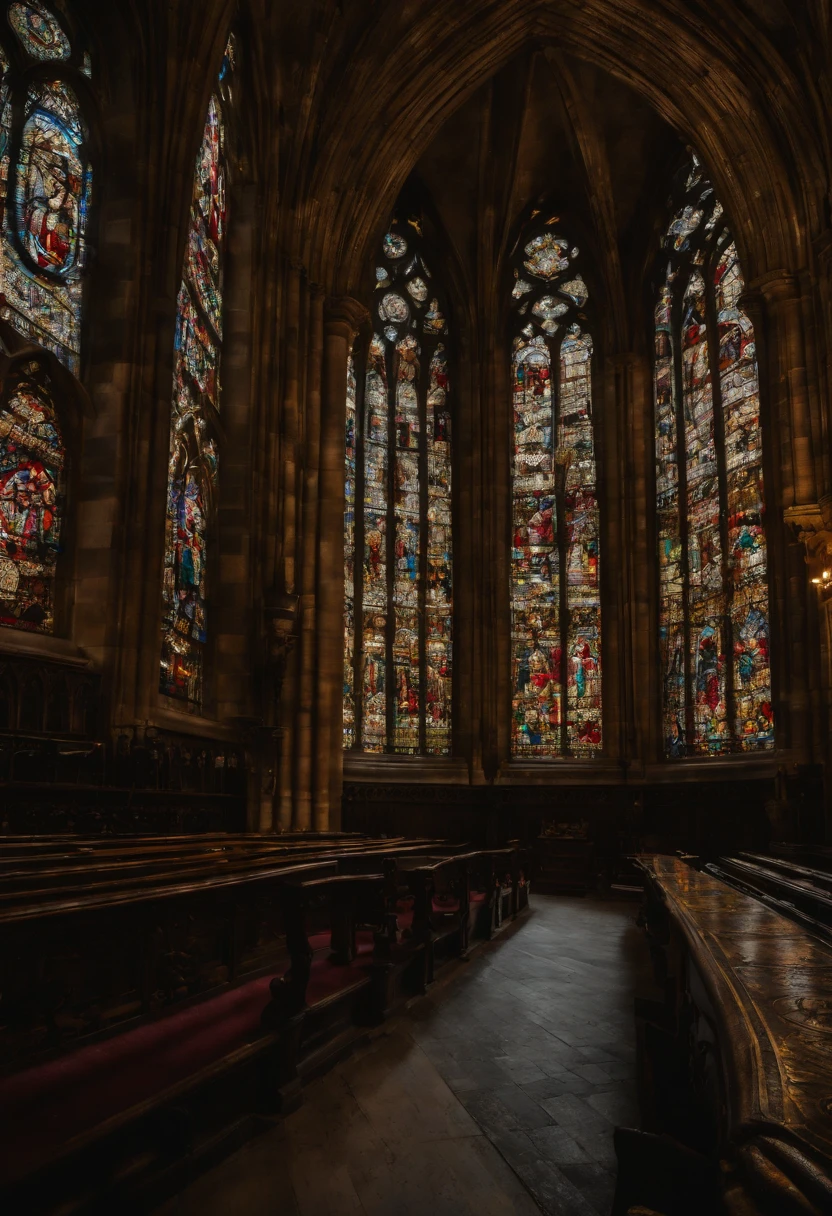 an award winning, photograph picture, RAW, Ultra wide Picture, (best detailed: 1.3), (UHD: 1.5), (photorealistic: 1.4), photography magazine quality picture of gothic church from the outside (the stained glass art is of a woman's face: 1.5), its night time, there stars in the sky, picture taken from (outside the church: 1.3), urban city background, best details, best quality, 16k, (ultra detailed: 1.5), masterpiece, best quality, (extremely detailed), ultra wide shot, photorealism, depth of field, hyper realistic, 2.5 rendering