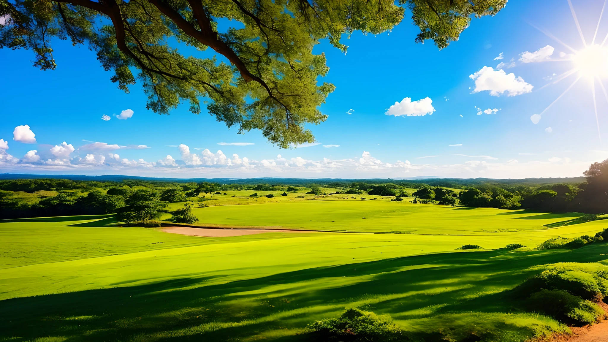 A beautiful view related to hope, happiness and serendipity