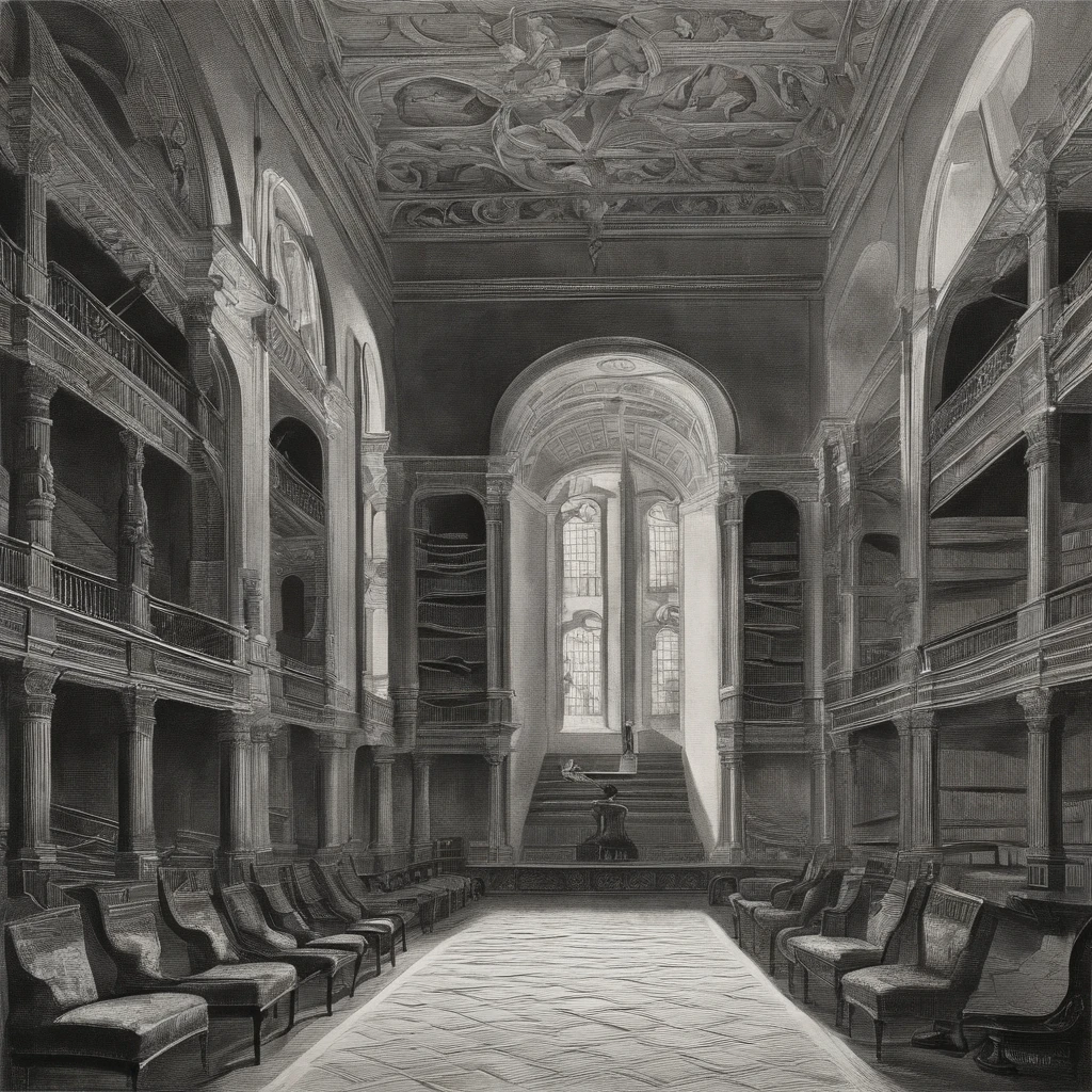 Un dibujo de un violin con notas musicales, Estilo piranesi, por Josef Sima, por István Réti, por Piranesi, inspirado por Giovanni Battista Piranesi, Dibujo de arquitectura, por Hugo Scheiber, por Georg Scholz, dust erno grünbaum, Arquitectura romana surrealista, edvard escher guay