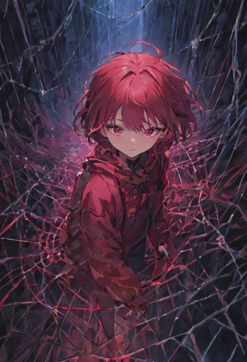 Ruby metal spider Underground cobwebs, Under-darkness, Fantaisie 4K