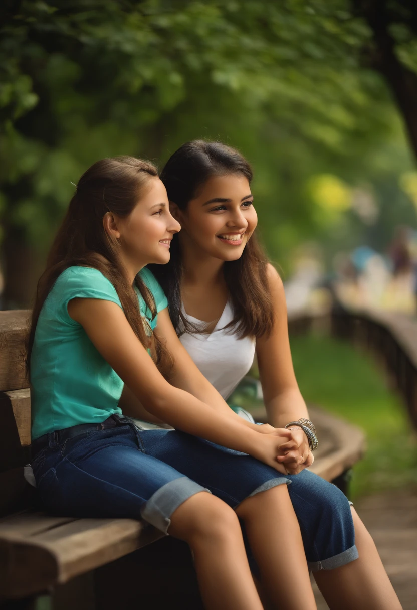 girl with a high school student