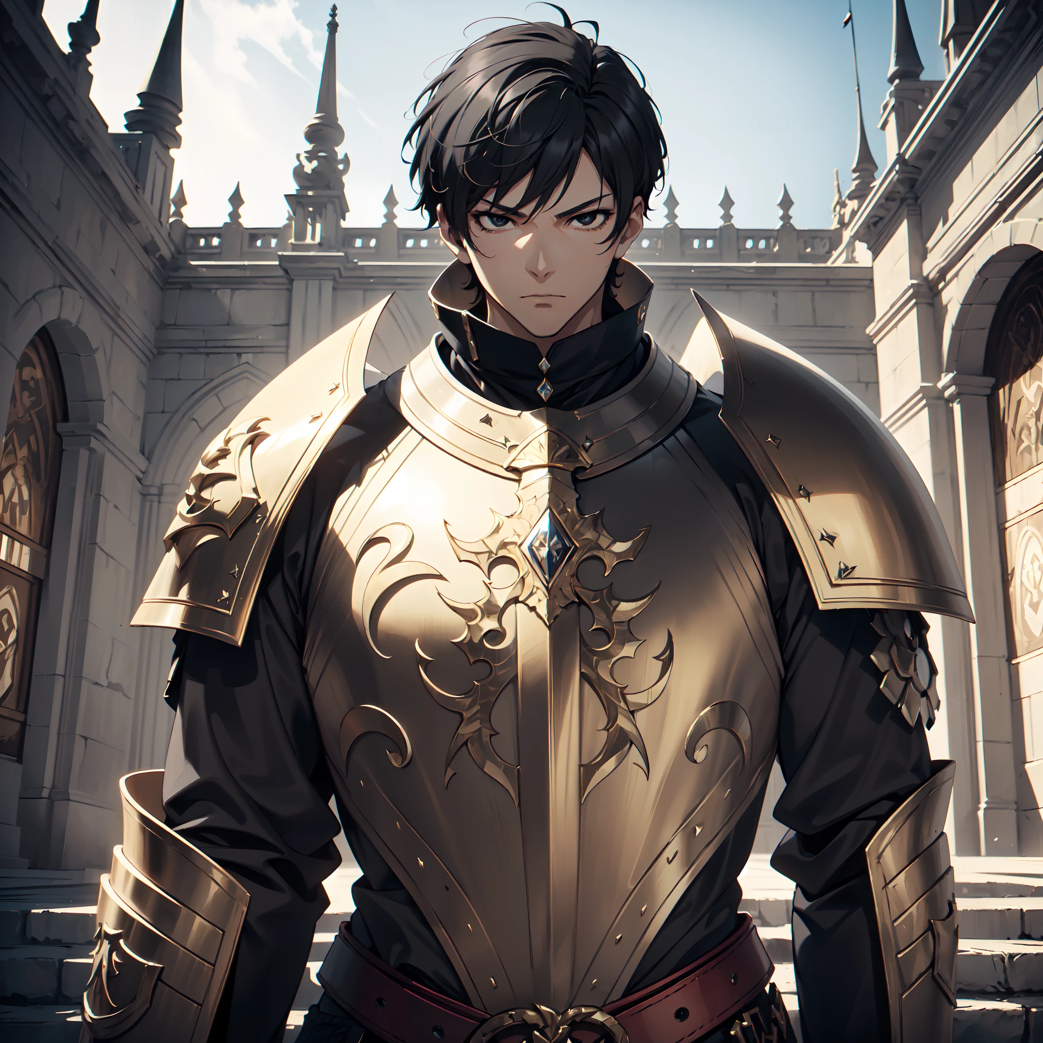 128K Ultra High Definition,
128K Ultra High Quality,
128K Ultra High Resolution,
Best Definition,
Best Quality,
Best Resolution,
Perfectly Detailed,
Perfectly Designed,
Extremely Detailed,
Extremely Designed,
Hyper Detailed,
Hyper Definition,
Hyper Quality,
Hyper Resolution,
Masterpiece,
(((Anime))),
Body Shot,
(((Boy))),
Handsome,
Muscular Body,
(((Hyper Detailed & Perfectly Designed Black Short Hair))),
(((Hyper Detailed & Perfectly Designed Black Eyes))),
(((Hyper Detailed & Perfectly Designed Armor Plates))),
(((Hyper Detailed & Perfectly Designed Baron Armor))),
(((Inside Of Medieval Royal Palace Background Scenery))),
