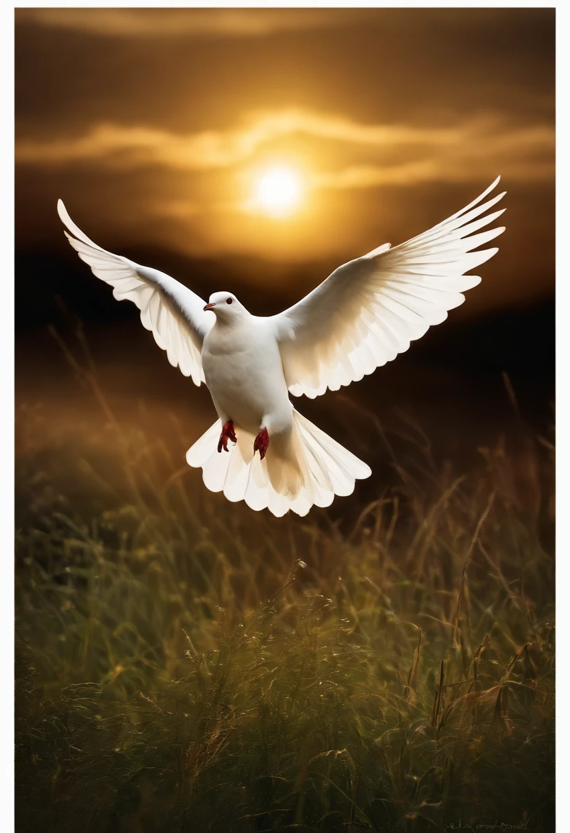 photo of jesus flying dove flying lighting song theme photo