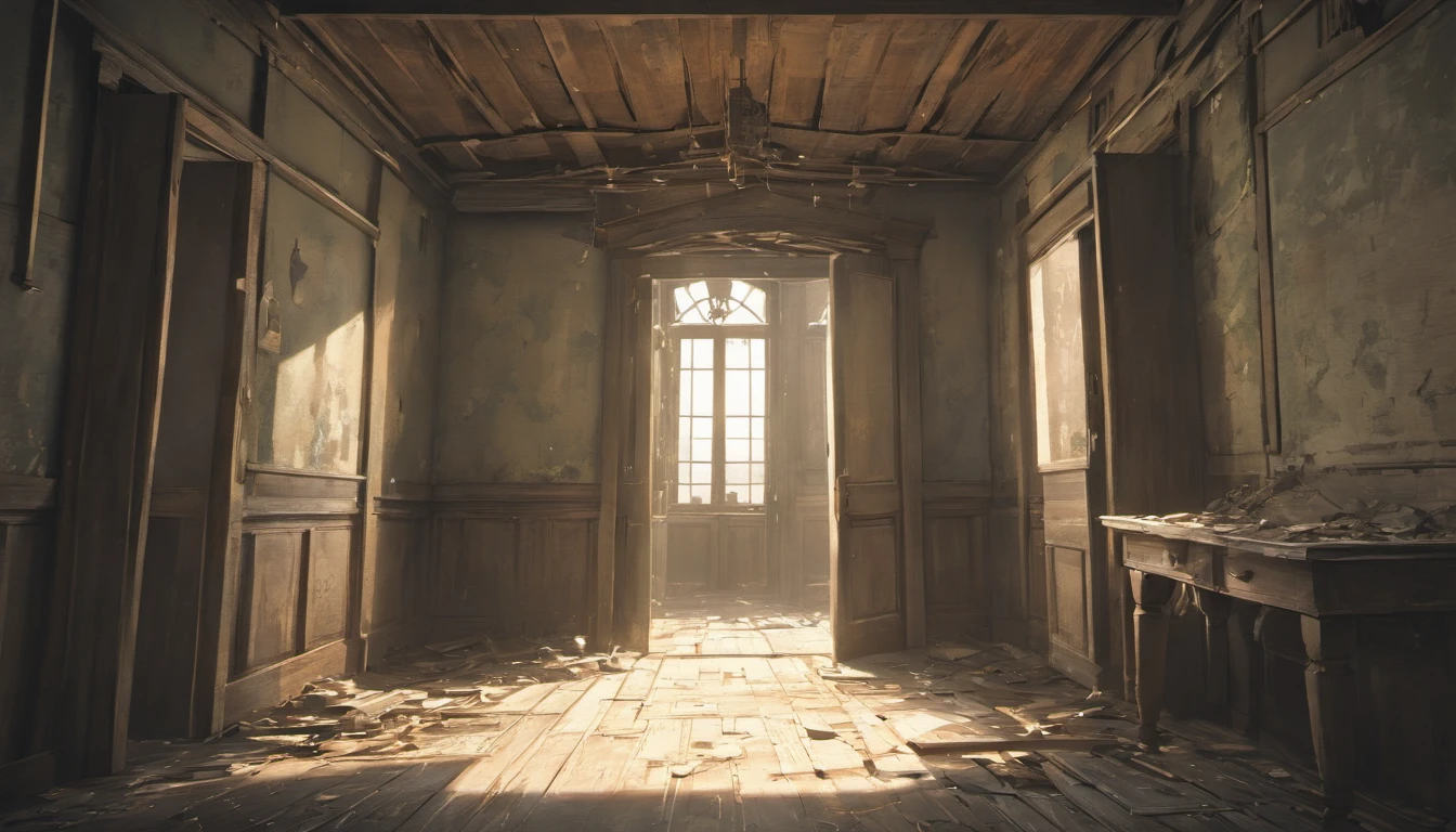 best quality,4k,8k,highres,masterpiece:1.2,ultra-detailed,realistic,photorealistic:1.37,old and abandoned house,dark and eerie atmosphere,dilapidated walls and roof,broken windows and doors,overgrown with vines and ivy,moss-covered walls and floor,dust and cobwebs everywhere,creaking floorboards and squeaky doors,empty and lonely feeling,cracked and peeling paint,abandoned furniture and belongings,intricate architectural details,faded memories and forgotten stories,haunting and mysterious ambiance,subtle light filtering through cracks,weathered and worn-out appearance,desolate and forgotten place,lost sense of time and history.