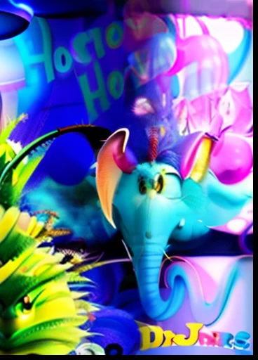 horton hears who? by dr seuss, by Seuss Dr, inspired by Dr. Seuss, dr suess, horns!, dr seuss, by Dr. Seuss, has horns: a sharp, curved horns!, hongbsws, two horns on the head, hobbithead, inspired by Seuss Dr, spiral horns!, horns on its head, howard