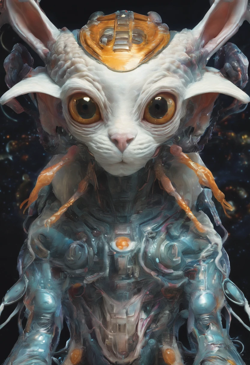 Cat face　Goldfish body　Limbs of goats