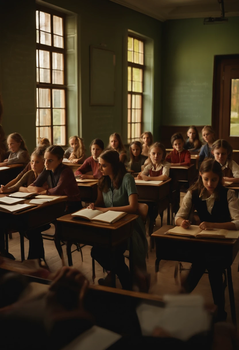 children wearing rich expensive Europeans style school uniforms, intricate details, HDR, beautifully shot, realistic, sharp focus, 64 megapixels, perfect composition, high contrast, cinematic, 8K, CAUCASIAN, GOLDEN HAIR, BLUE EYES