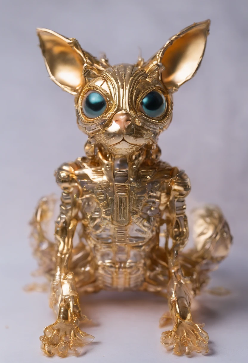 Cat face Goldfish body Limbs of goats