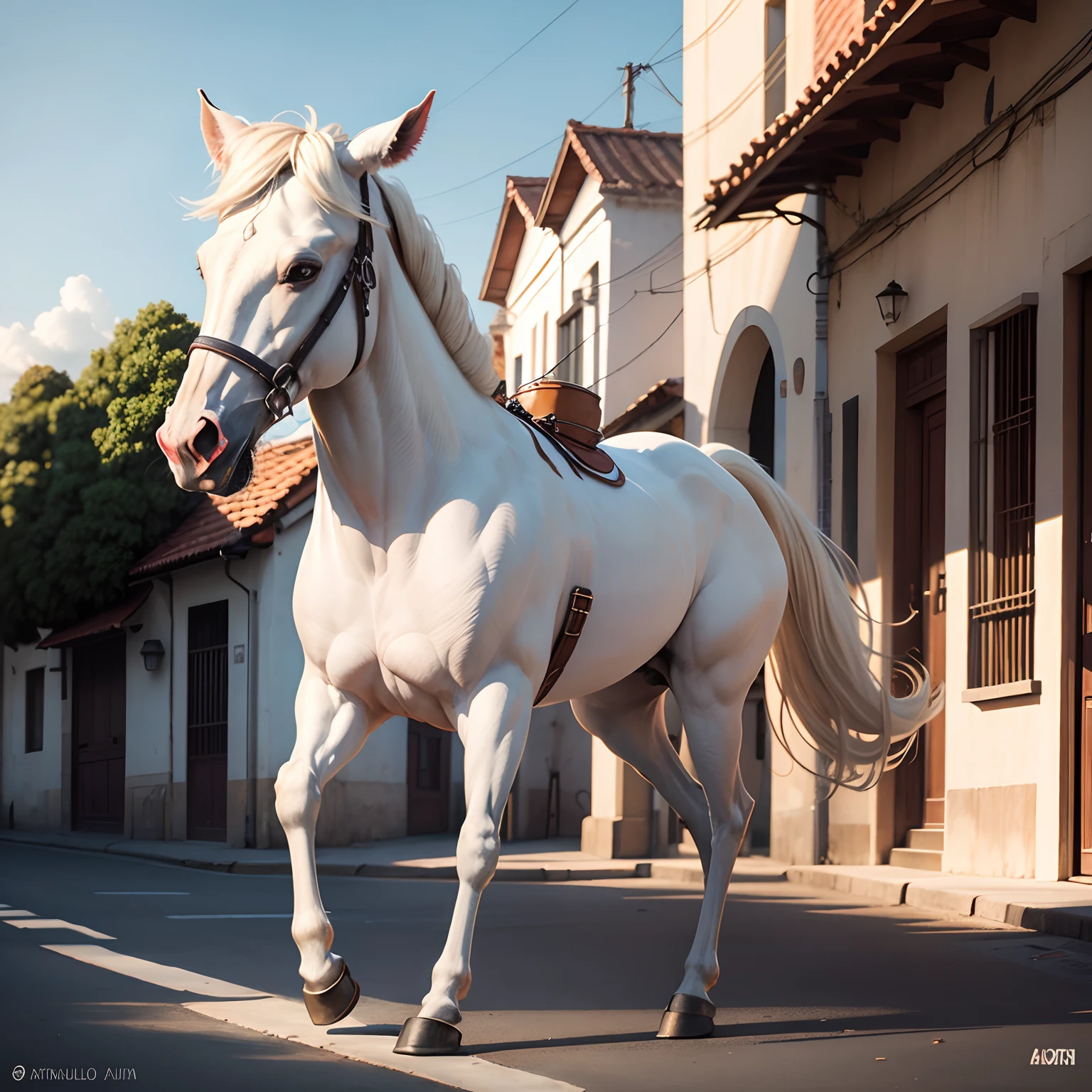 Caballo blanco --auto