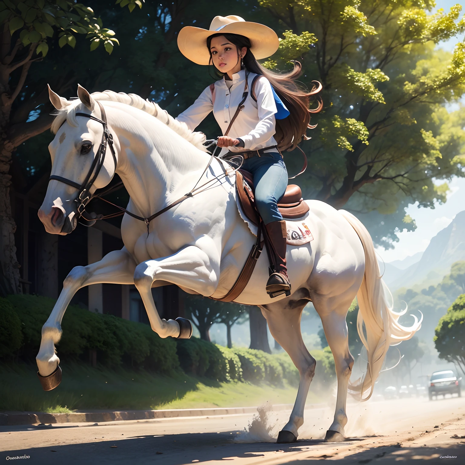 Caballo blanco --auto