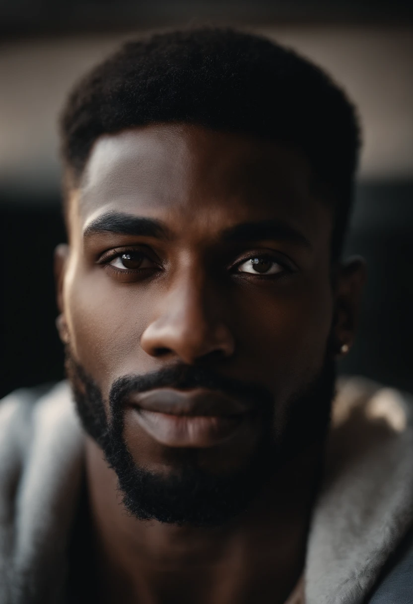 Hyper realistic , ultra detailed, photo of beautiful Black American man , Front facing, ultra detailed, ultra accurate detailed, Shot with canon EOS RI camera at 50 mm focal length with a 1.4 aperture. 4k, 8k. Heavy makeup and a coy expression.