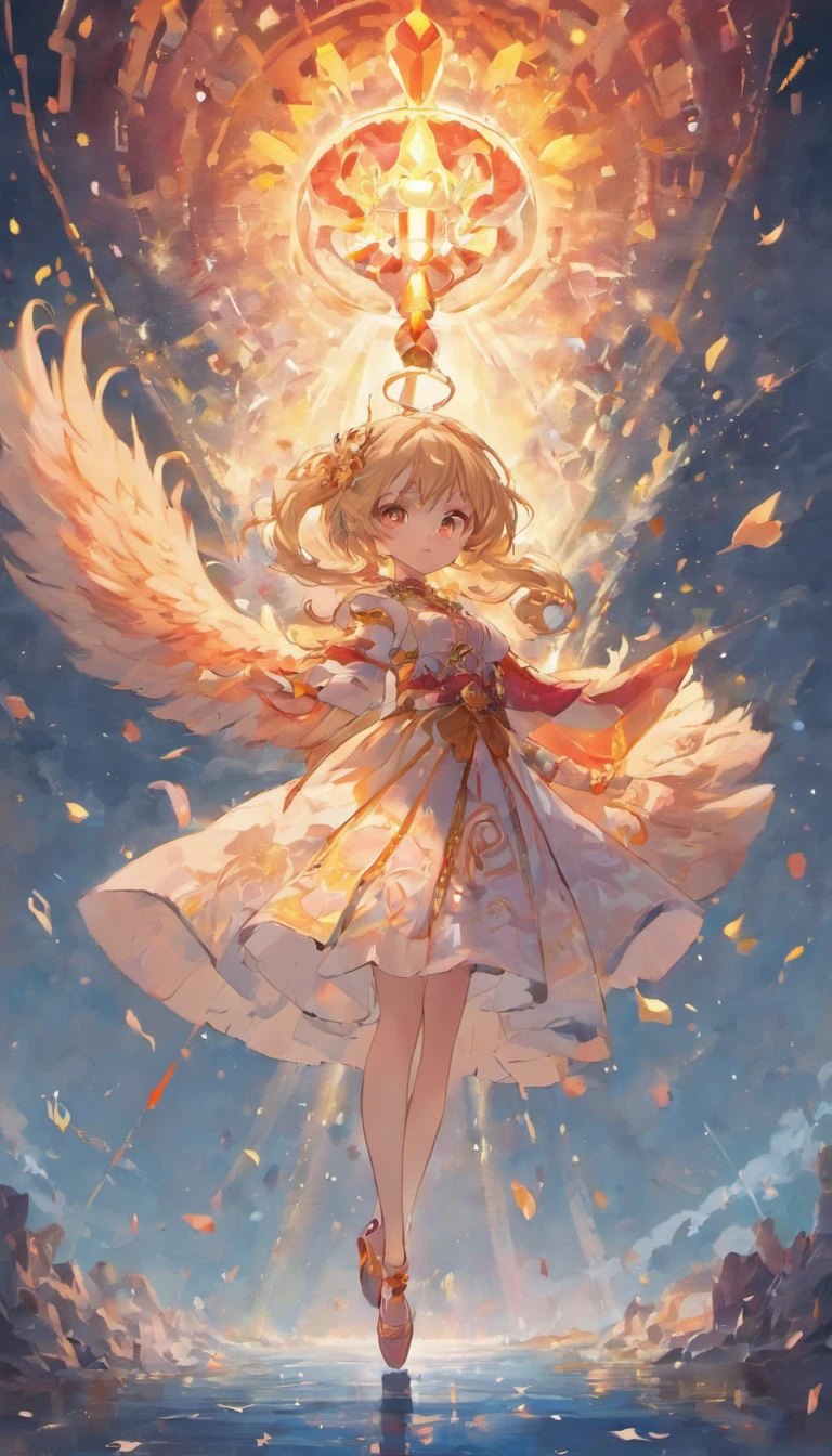 Una pintura blanca como la tinta，La pintura representa a una dama con un viejo vestido rojo，Hay un enorme pez dorado rosa en las nubes, Hecho de niebla, Blanco oscuro y rosa, Al estilo de Li Shuxing, Shilin Huang, talento, Ethereal form, escala gigantesca, Elegante y equilibrado, Doubleexposure, Efectos de nube：1.5，elevation，Vista lejana，Super details，Mejor calidad，tmasterpiece，8k，extremadamente detallado，Epic illustrations，cara fina