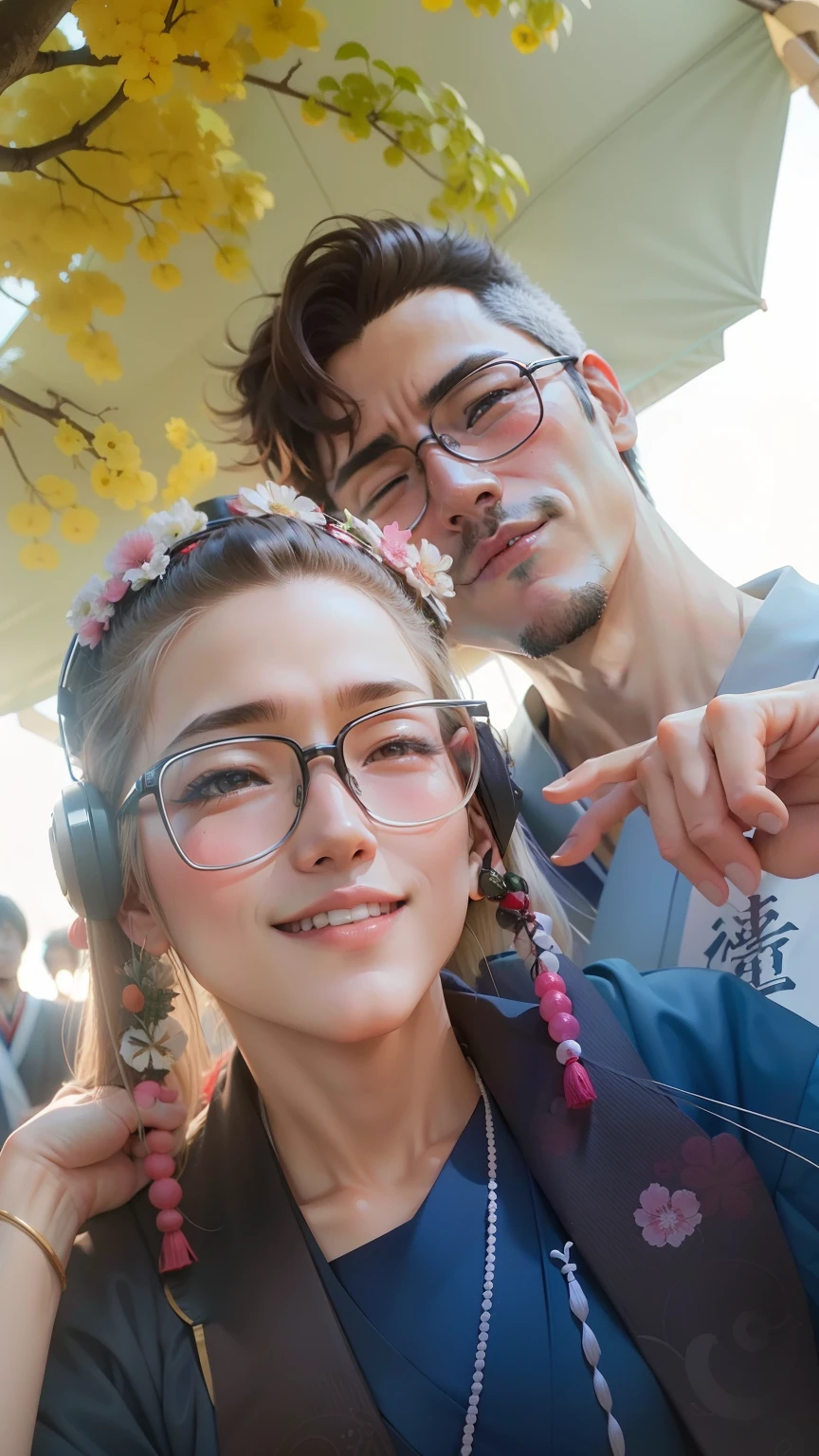 Japanese festival-style anime version