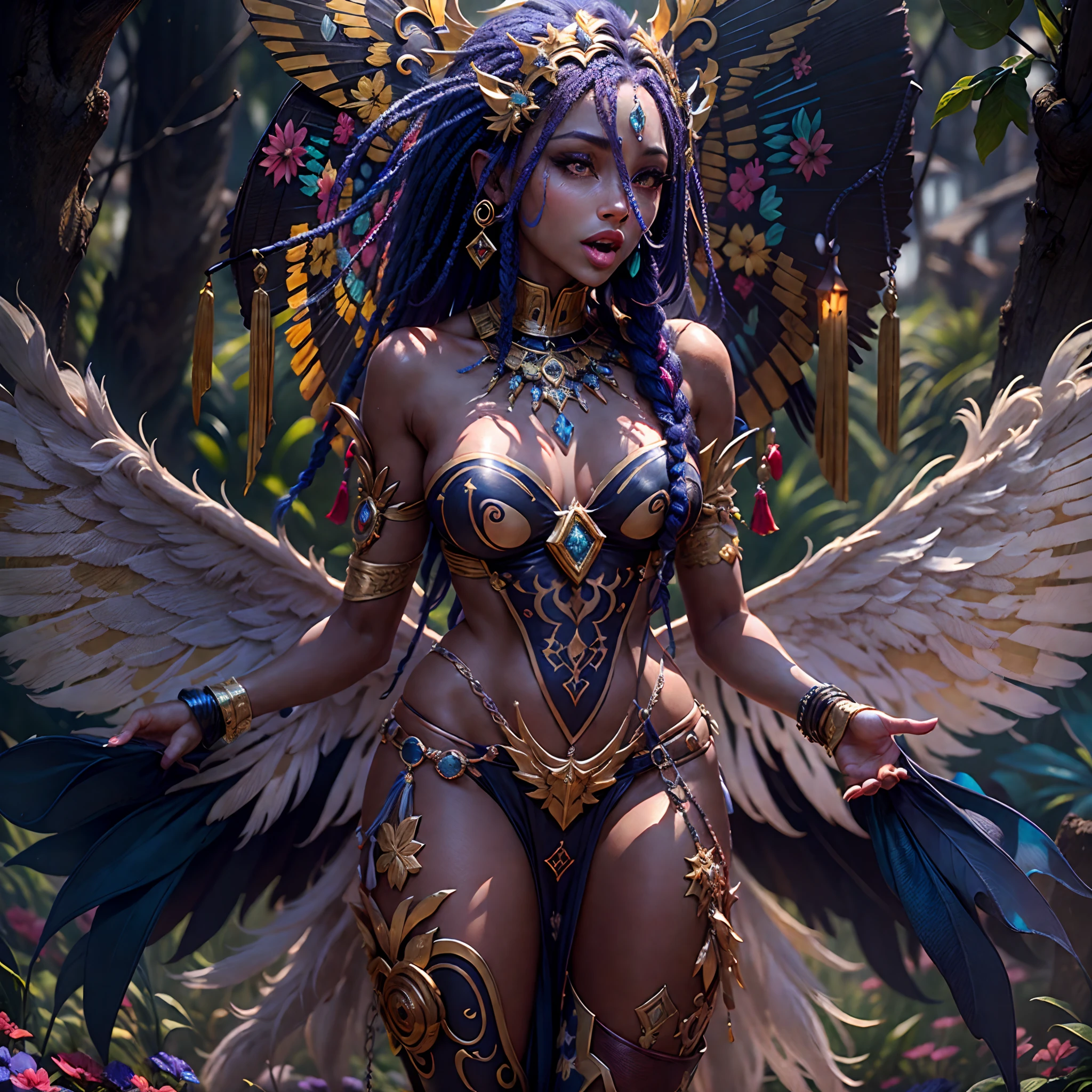 "feather and gem inox jewel gold material silver chrome blow glow flash white light lightning, no hand, no skin, no finger, no fingers"