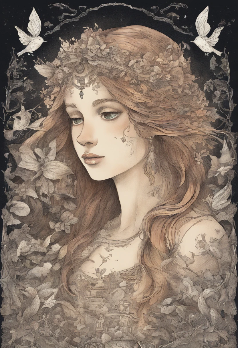 une jeune fille triste, remplie des chagrins , regrets and disappointments