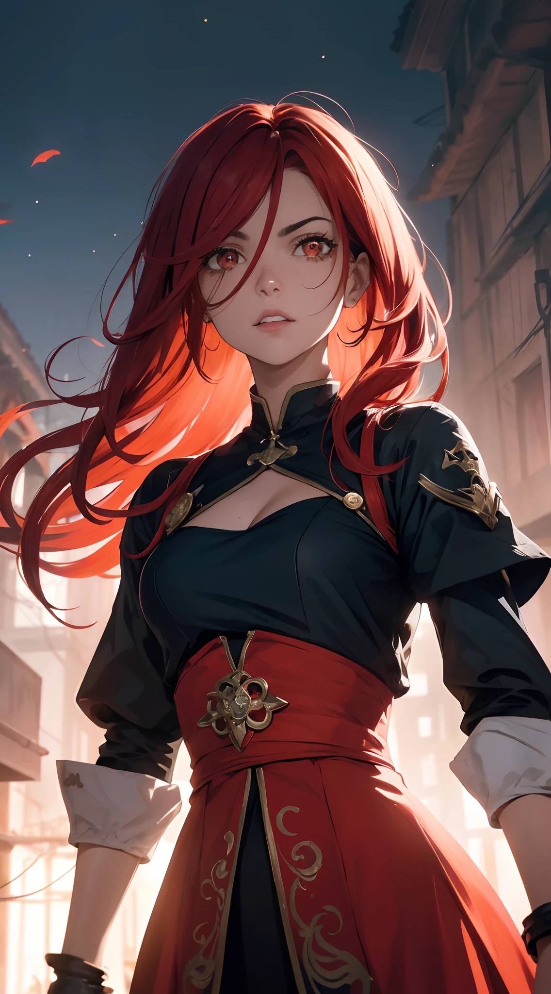 Absurdo, alto, Ultra Detalhado, looking at the camera, (1girl:1.3),
quebrar
, Criar uma arte digital, com linhas limpas, formas simples, and focus on composition and balance.
quebrar
, Capture uma poderosa imperatriz, usando um vestido longo, with long flowing red hair, chifres flamejantes, (olhos vermelhos brilhantes:1.5),
quebrar
, Capturar uma imagem com pouca luz, with minimal lighting and focus on the subtle details and atmosphere of the scene.
quebrar
, Capture uma aura de chamas ao redor do personagem, in a chaotic atmosphere.
quebrar
, Crie uma cena de uma mulher imponente, Threatening, with a menacing look, Manipulando as chamas.
quebrar
, Create an image inspired by the Japanese animation Fate, por Ufotable Inc, com linhas delicadas, flat colors and emphasis on pattern and composition.