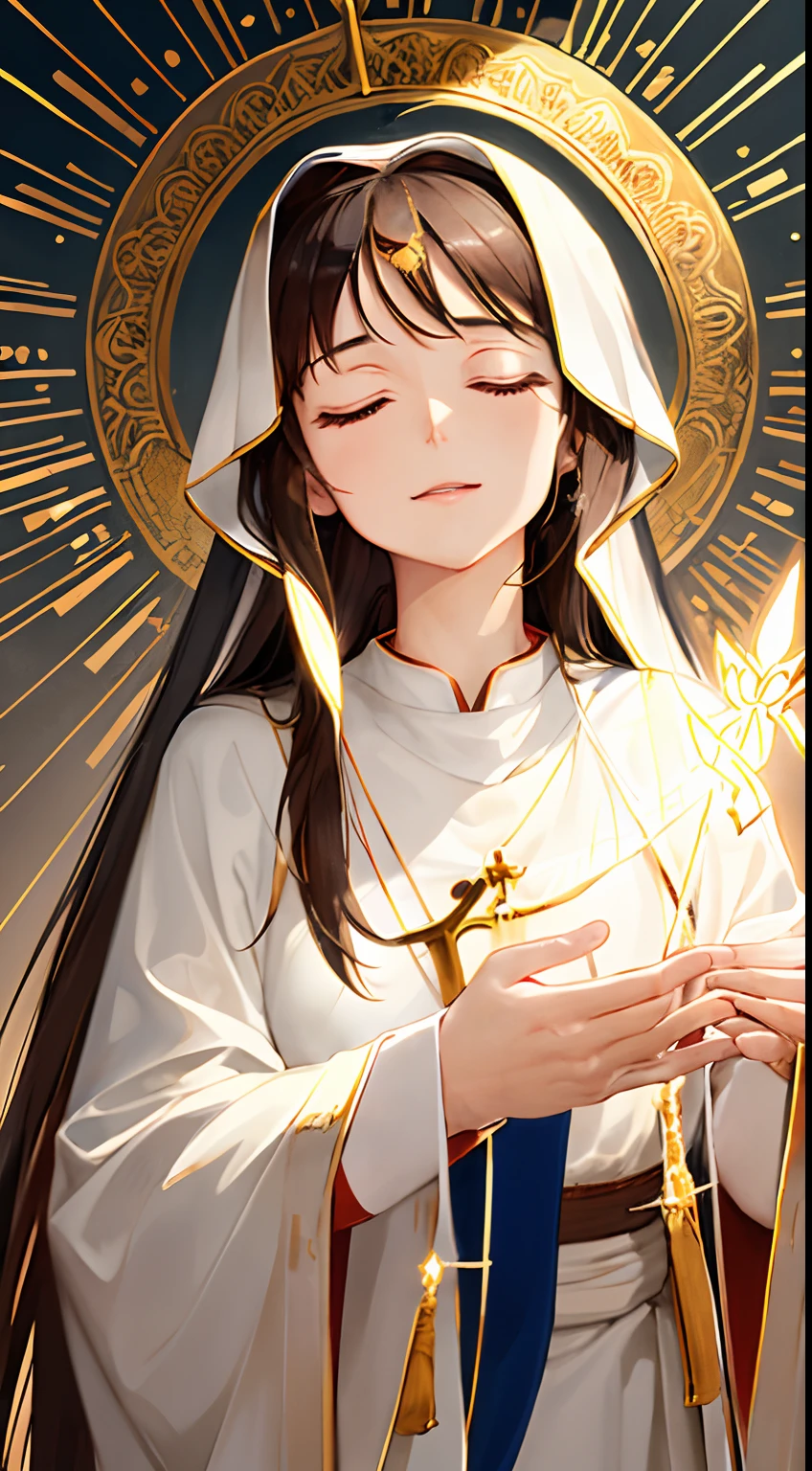 holy, divine, traced lights, sacred, good,