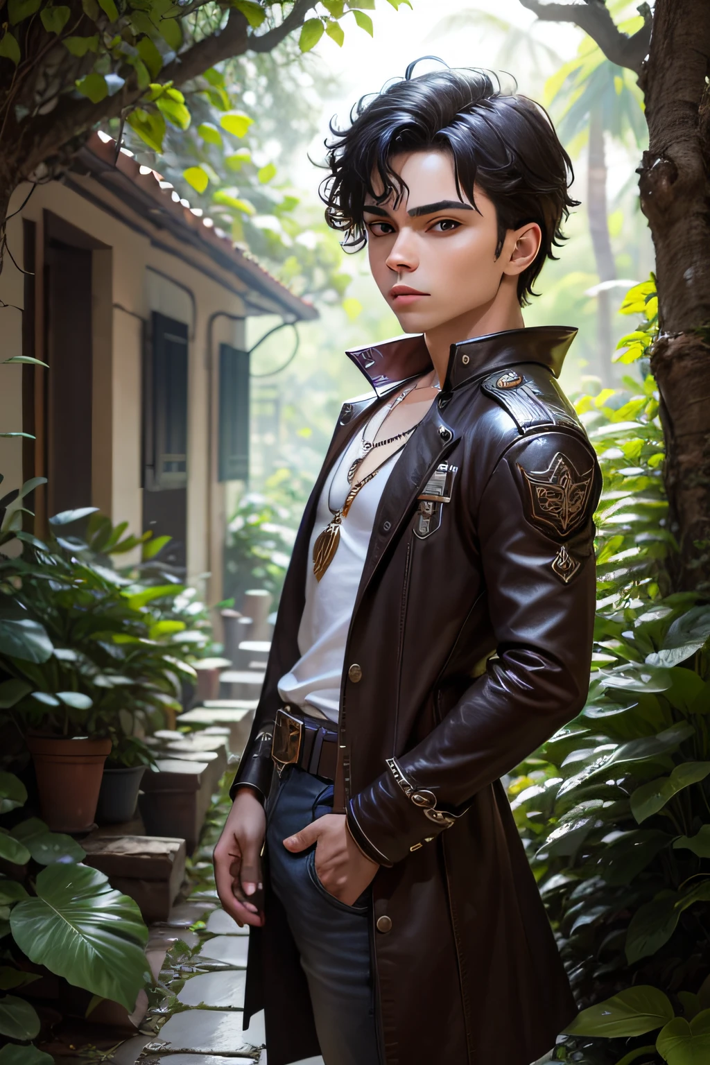 Johnny: Um garoto curioso e bondoso que descobre o jardim encantado.