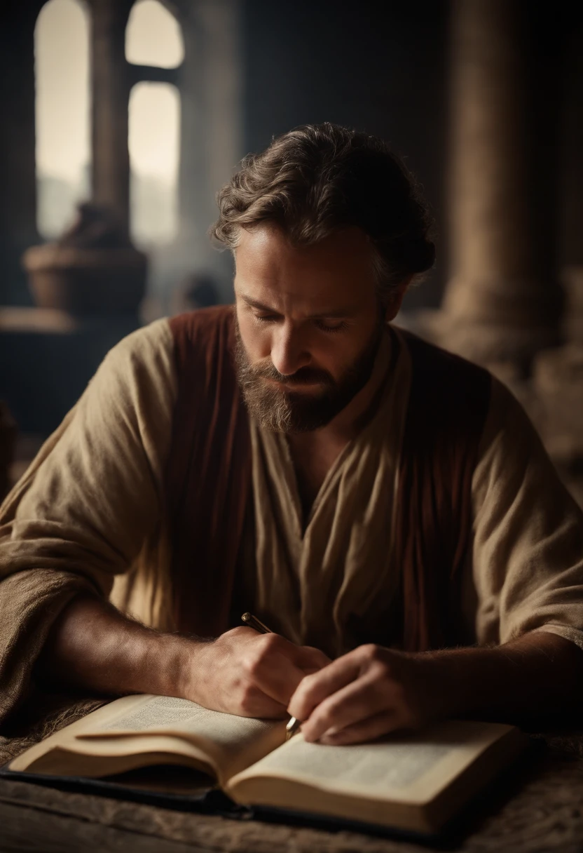 Paul writing the Bible 2,000 years ago