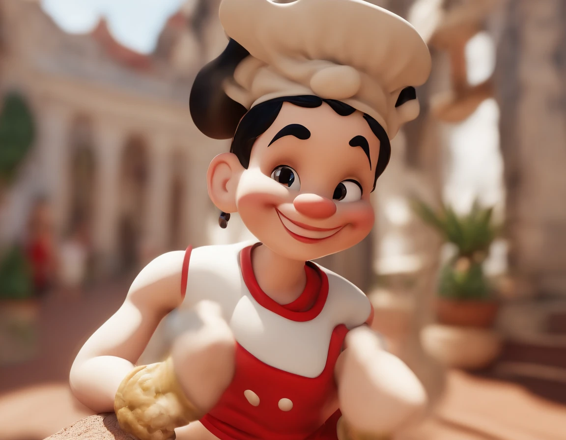 ((Unreal Engine 5)), ((ultra high definition)), ((ultra high resolution)), ((full sharpness)), ((maximum quality)), ((Cinematic)), ((8k)), ((Olive Oyl from Popeye cartoon)), ((identical to the cartoon)), ((totally the same as the cartoon)), ((typical face)), ((very slim)), ((alone)), ((full body)), ((ultra detailed face)), ((ultra detailed eyes)), ((ultra realist eyes)), ((ultra detailed irises)), ((perfect body)), ((ultra delicate hands)), ((ultra detailed hands)), ((ultra detailed fingers)), ((natural lighting)), ((front view)), ((happy smile)), ((smooth skin)), ((totally ultra realistic)), ((repeat the same face)), ((always the same face)), ((repeat always the same face)), ((always the same body)), ((always the same proportions)), ((always the same clothes)), ((wearing the same clothes as in the cartoon)), ((looking at the camera)), ((very hot)), (((in popeye's world)))