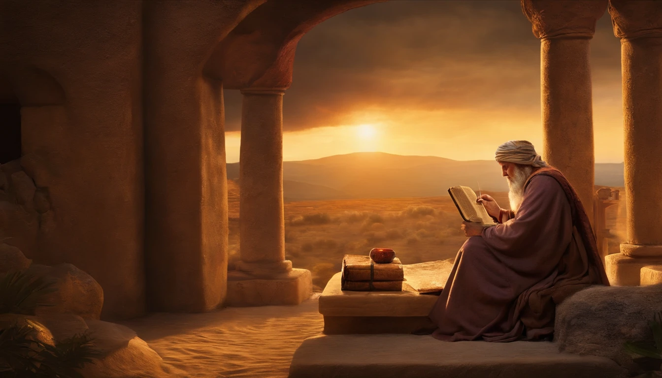 Paul writing the Bible 2,000 years ago