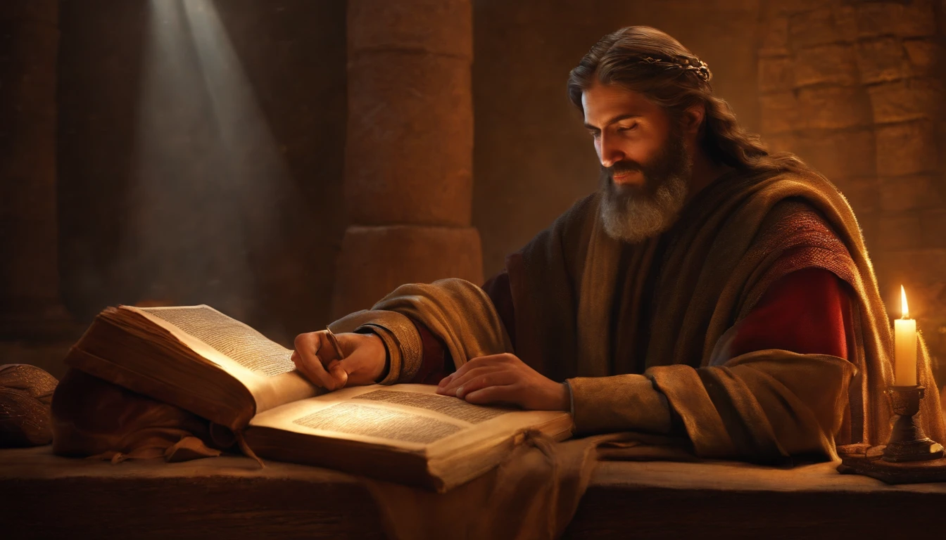 Paul writing the Bible 2,000 years ago