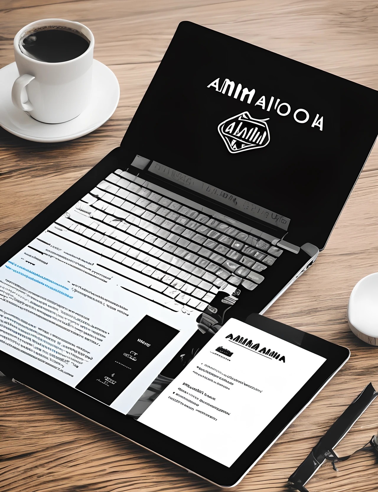 Need a logo for my upcoming business thé logo should have Amin Aloona as main writing + Wolf + Wolf internet digital Marketer as a second slogan im affiliate marketer and freelancer, logo with "Amin Aloona