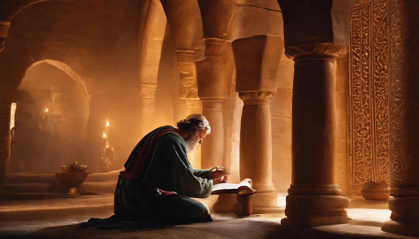 Paul writing the Bible 2,000 years ago