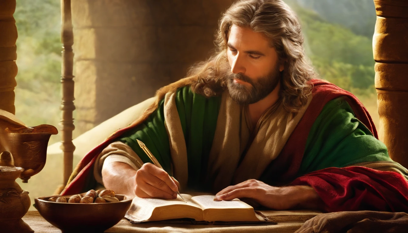 Paul writing the Bible 2,000 years ago