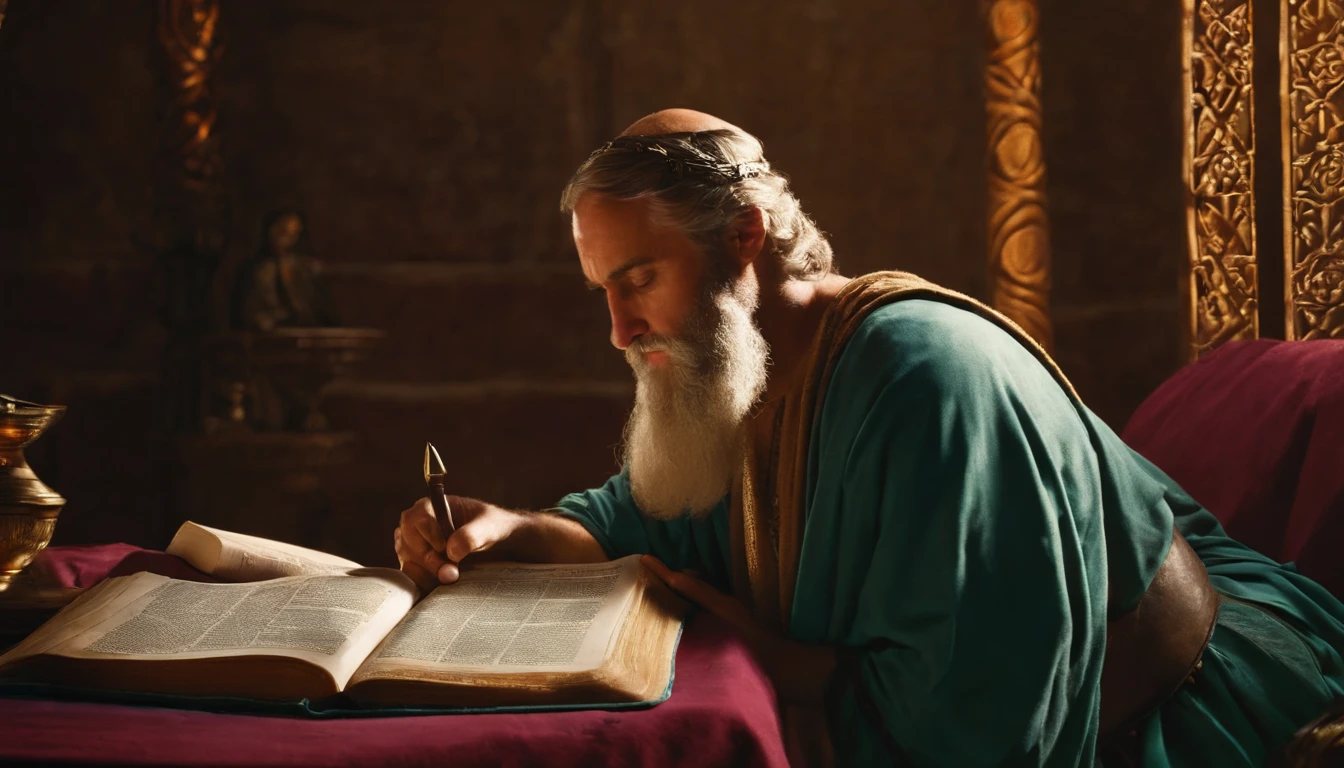 Paul writing the Bible 2,000 years ago
